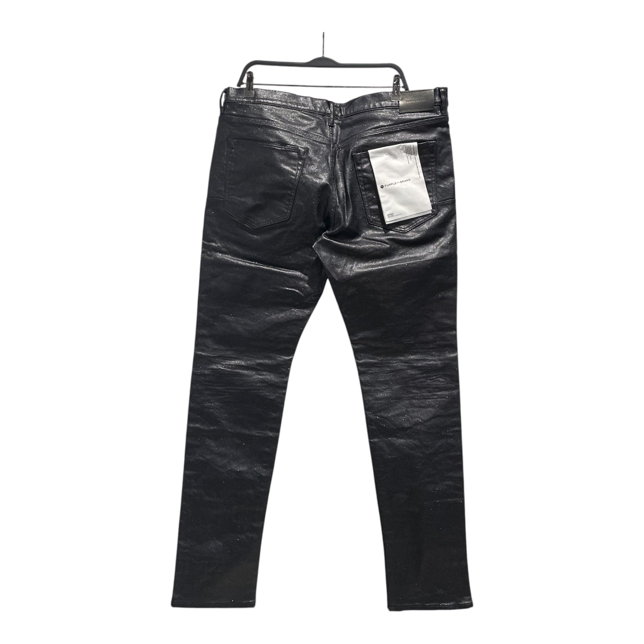 PURPLE BRAND/Pants/38/Denim/BLK/Glitter/Coated Galaxy Jeans view 2