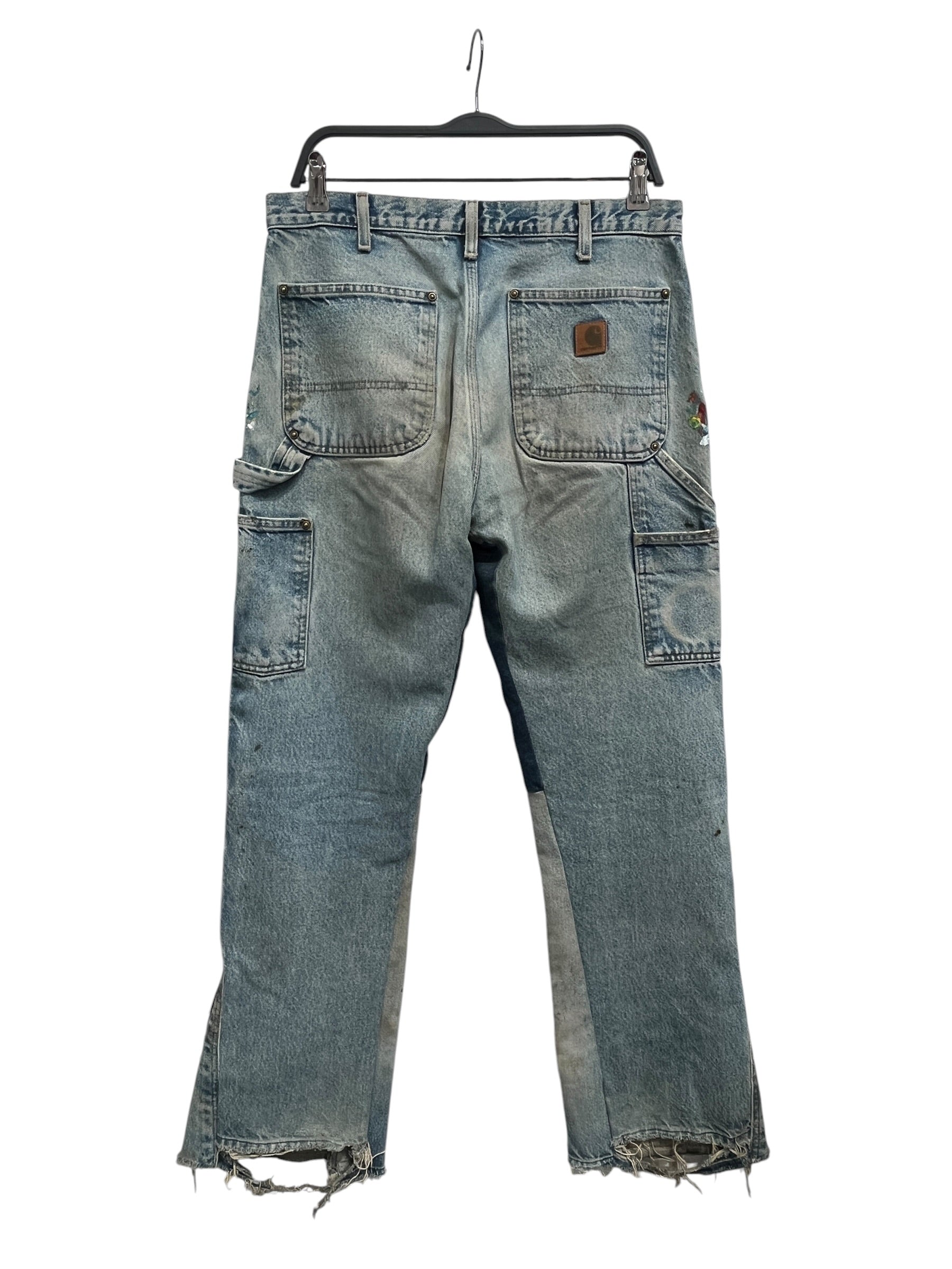 Carhartt/Carpenter Pants/32/Denim/BLU/Reworked Double Knees view 2