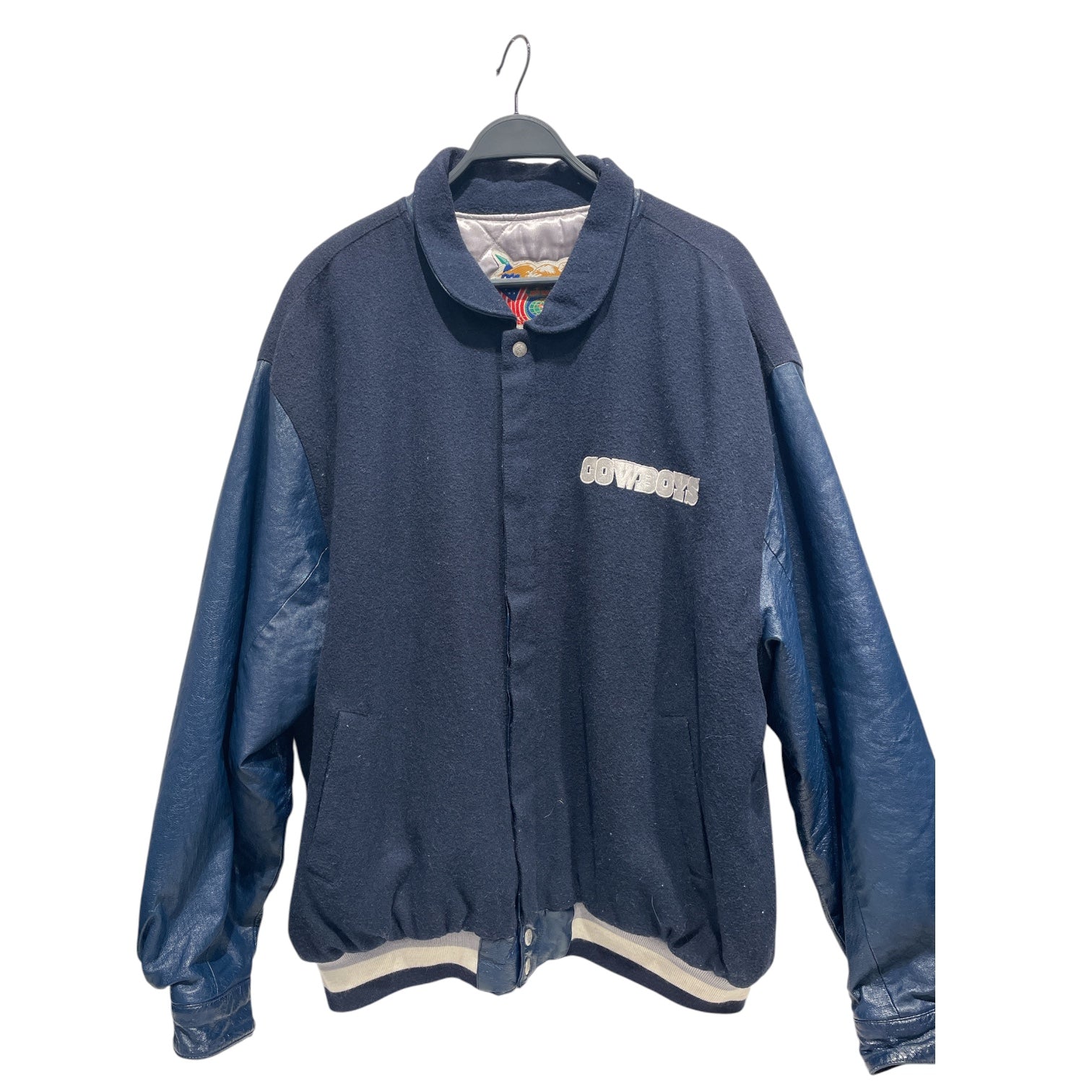 JEFF HAMILTON/Baseball Jkt/XL/Wool/NVY/VITNAGE COWBOYS JACKET view 1