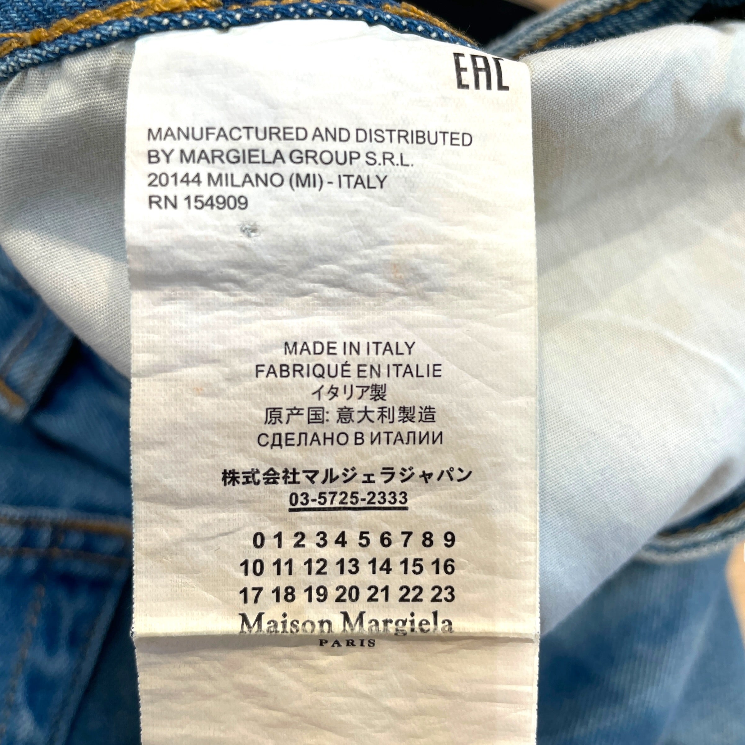 MM6/Bottoms/30/Denim/BLU/Asymetrical Pants view 5