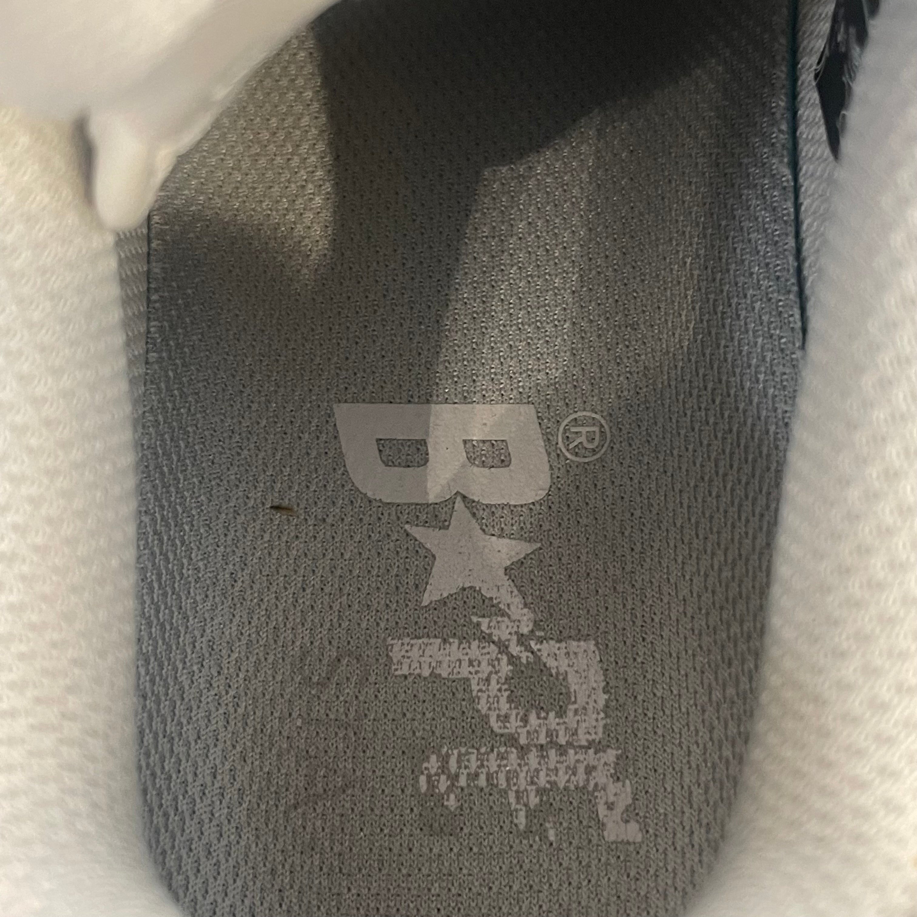 BAPE STA!/Low-Sneakers/US 5/Leather/WHT/light grey colorway view 3