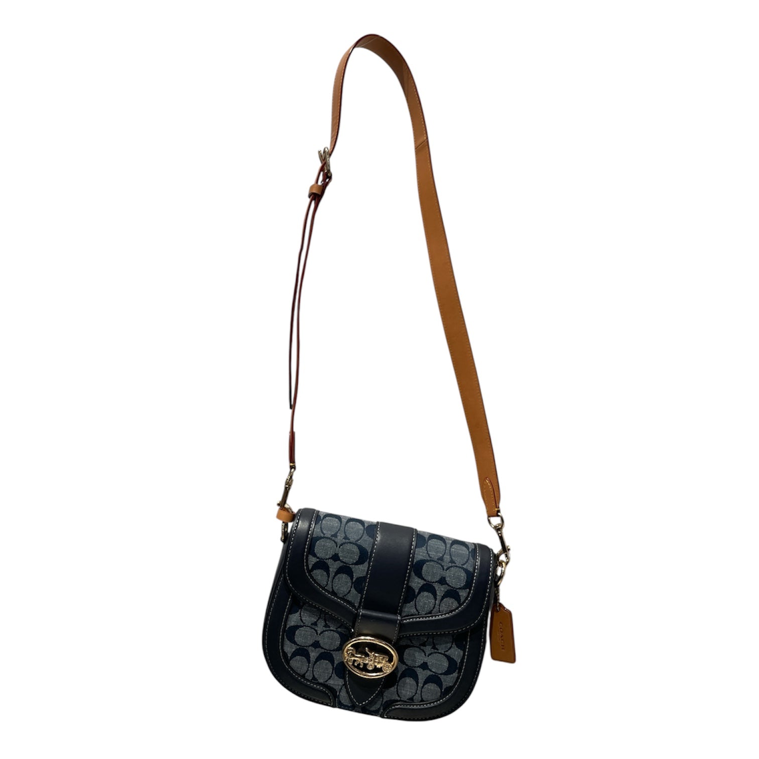 COACH/Hand Bag/IDG/georgie saddle bag view 1