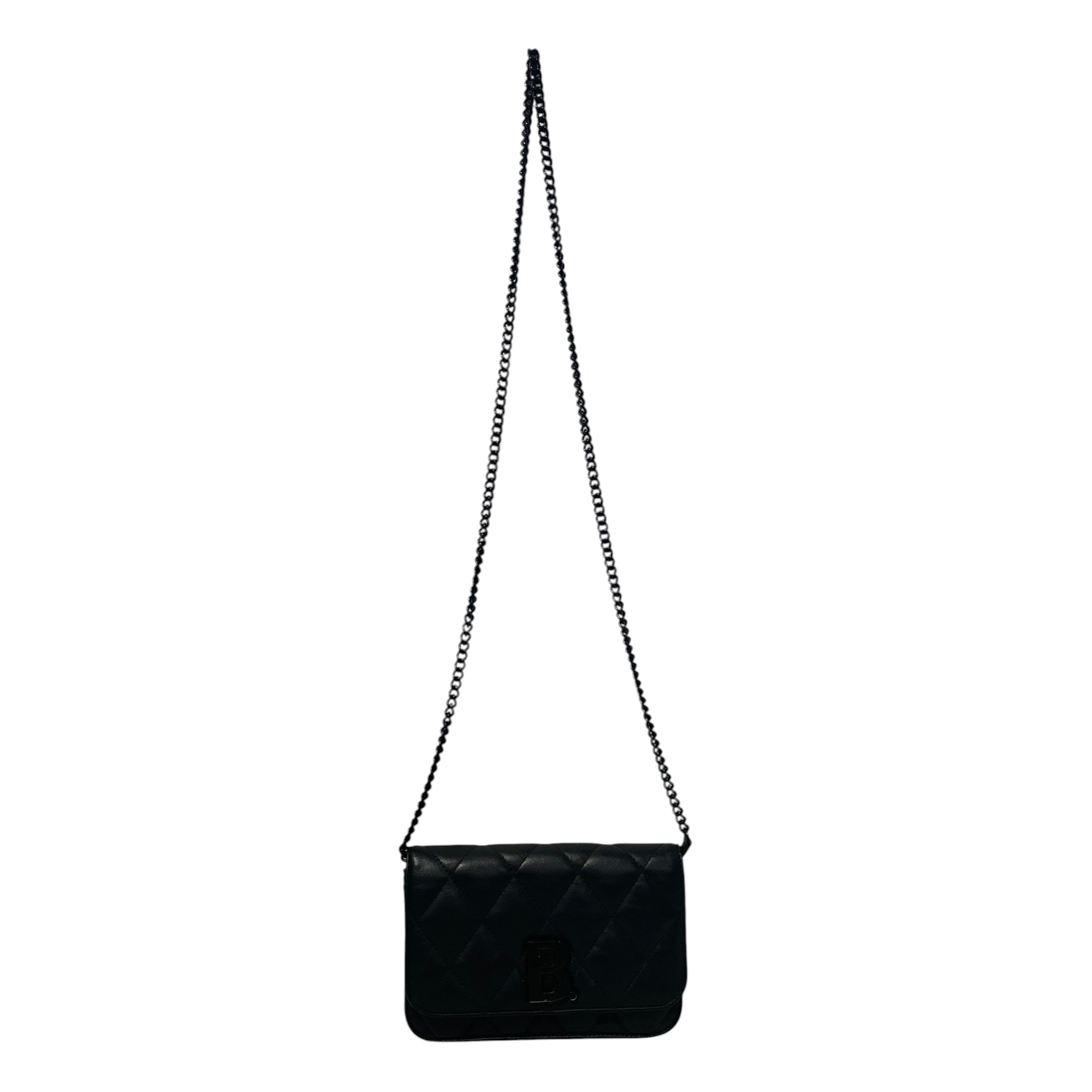 BALENCIAGA/Cross Body Bag/Leather/BLK/BALENCIAGA B LOGO CROSSBODY view 1