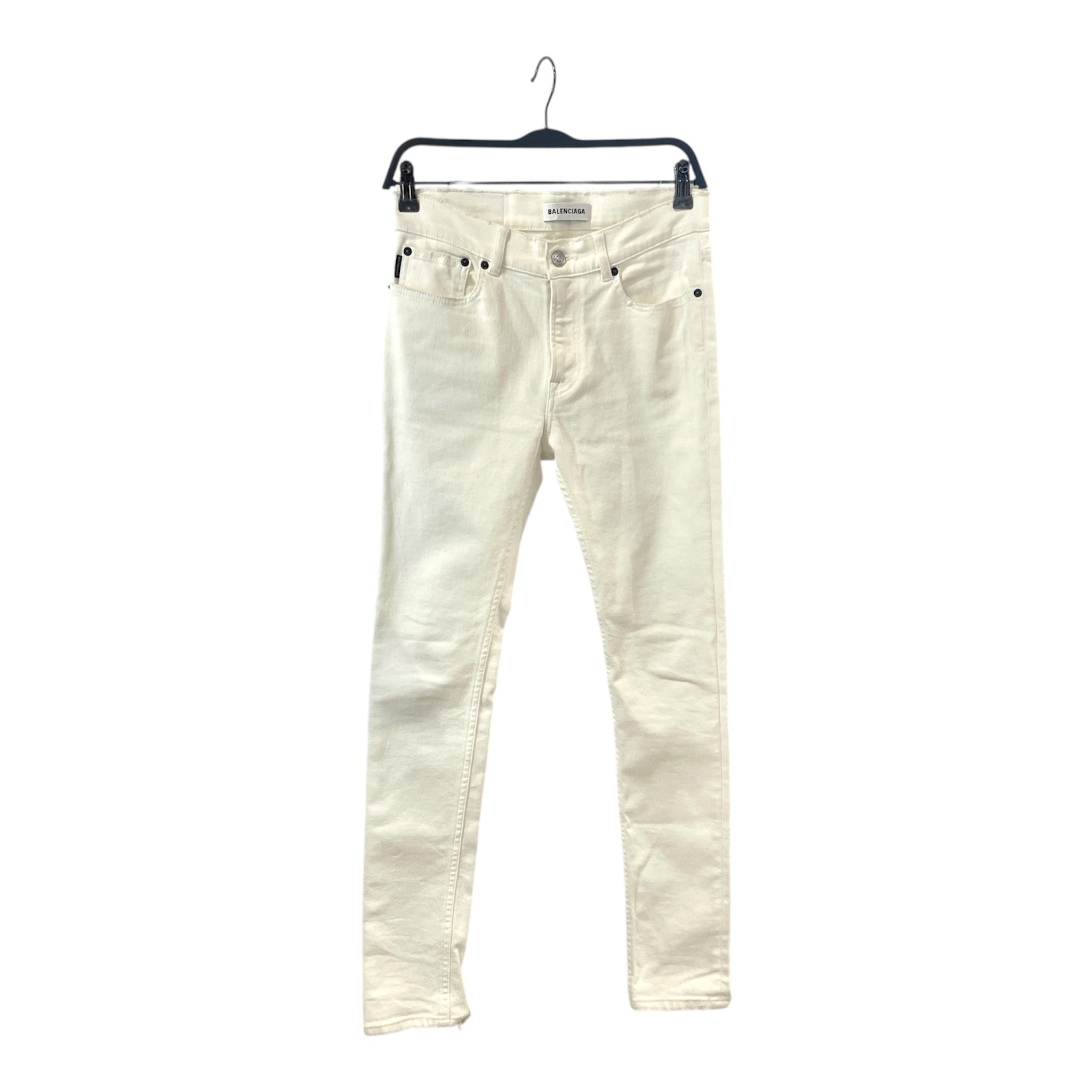 BALENCIAGA/Skinny Pants/26/Denim/WHT/RAW HEM view 1
