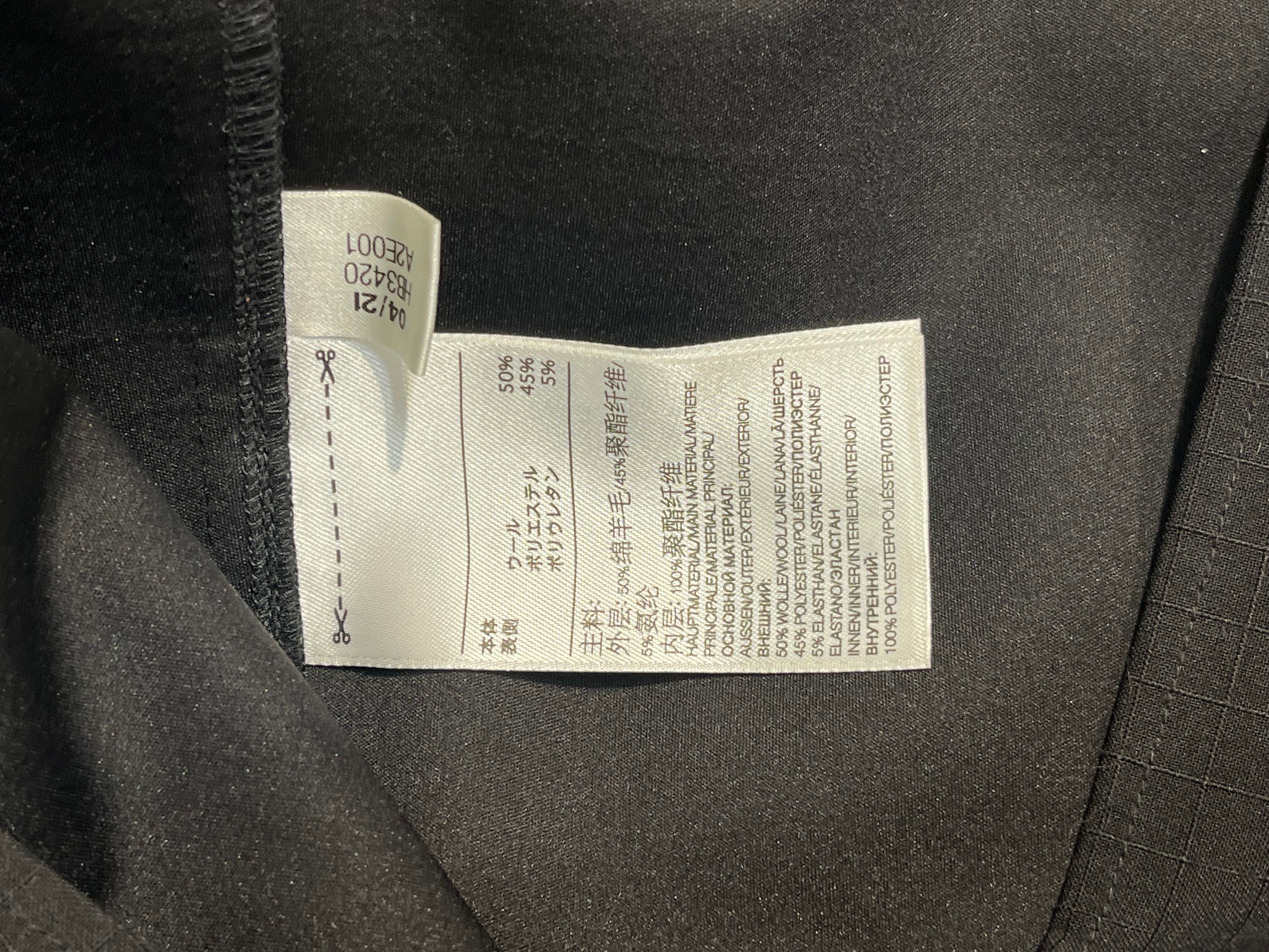 YOHJI YAMAMOTO/adidas/Jacket/S/Wool/BLK/zip up view 4