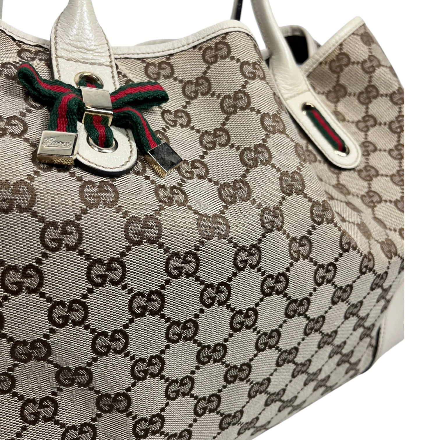 GUCCI/Hand Bag/Monogram/Cotton/KHK/Princy Bag view 3
