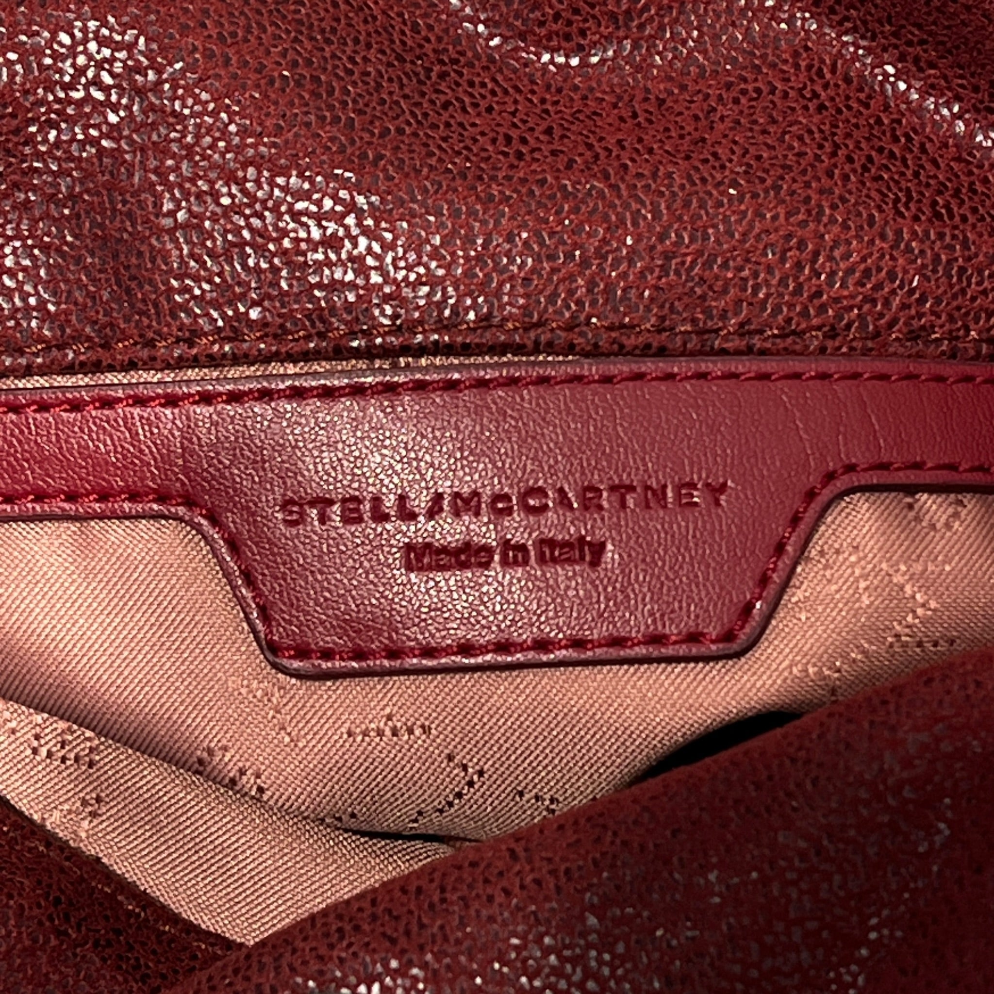 STELLAMcCARTNEY/Cross Body Bag/Suede/BRD/Burgundy Falabella Mini Tote view 5