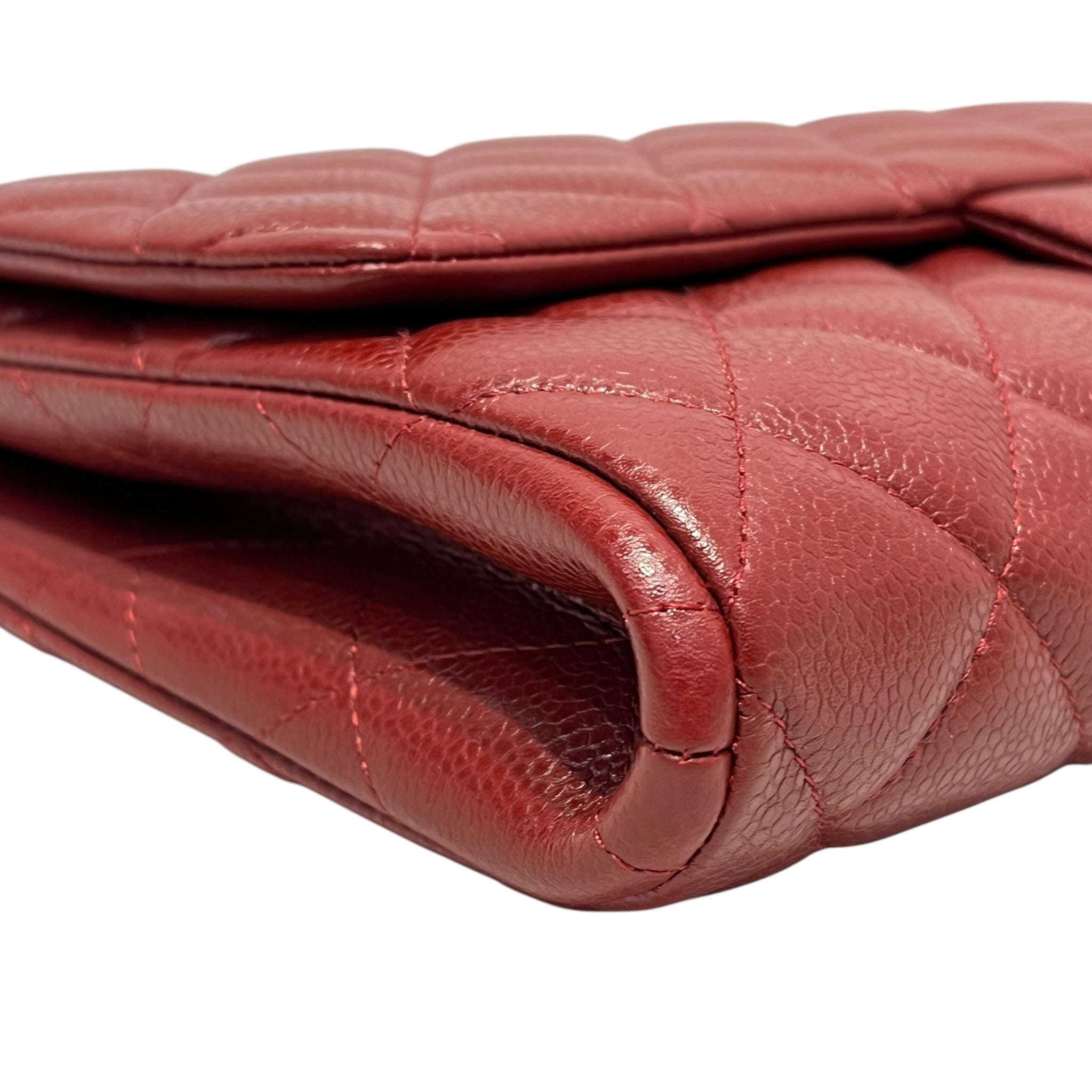 CHANEL/Hand Bag/Leather/BRD/caviar jumbo flap view 8