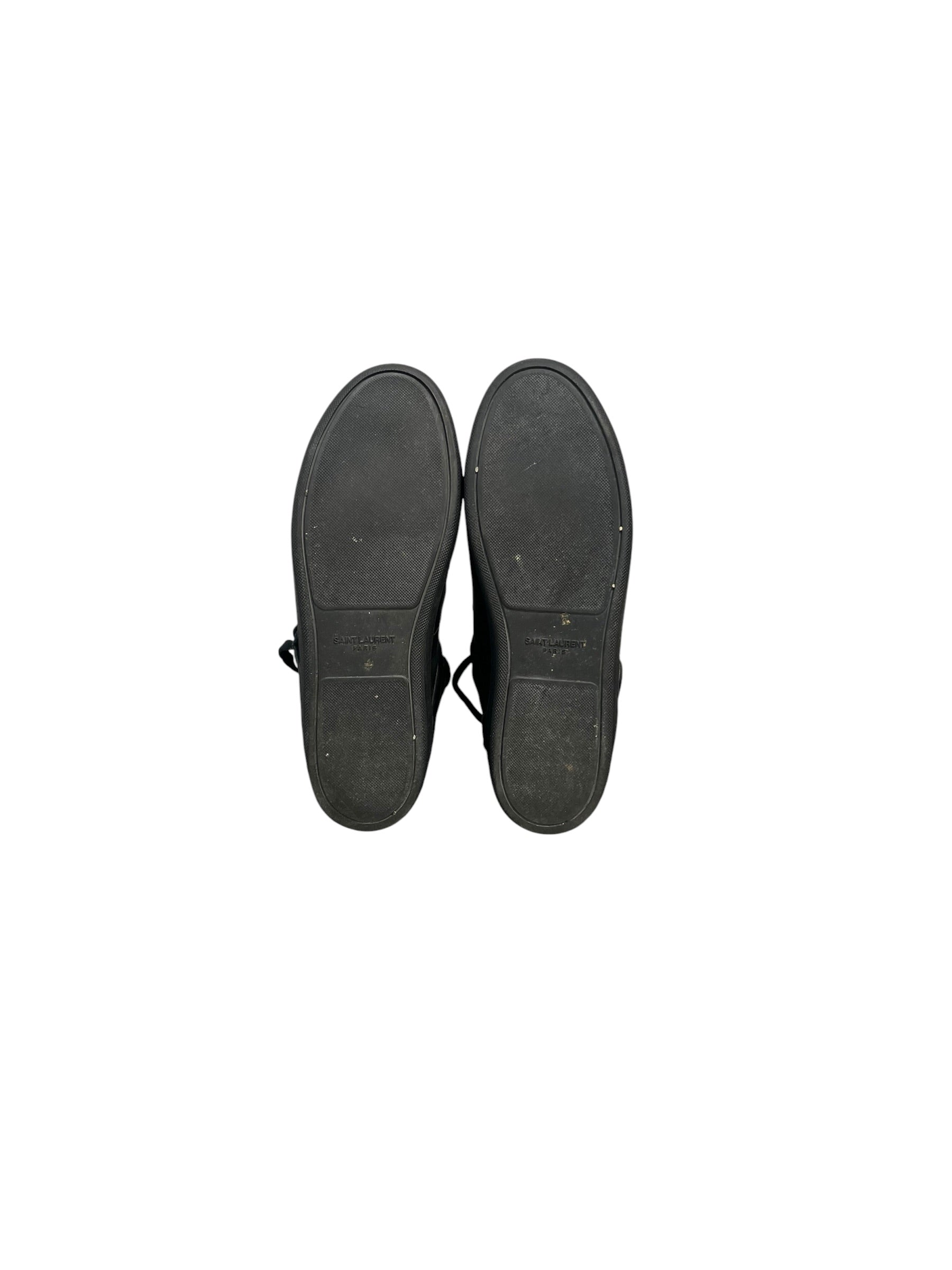 SAINT LAURENT/Hi-Sneakers/EU 38/Leather/BLK/SL/01H BLACK view 6