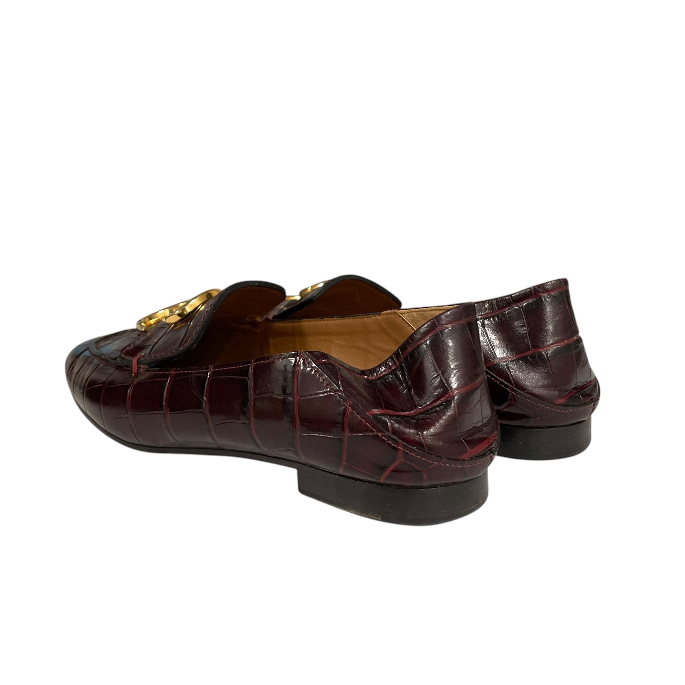 Chloe/Loafers/EU 36.5/Animal Pattern/Leather/BRD/BIG C ON CROC view 2