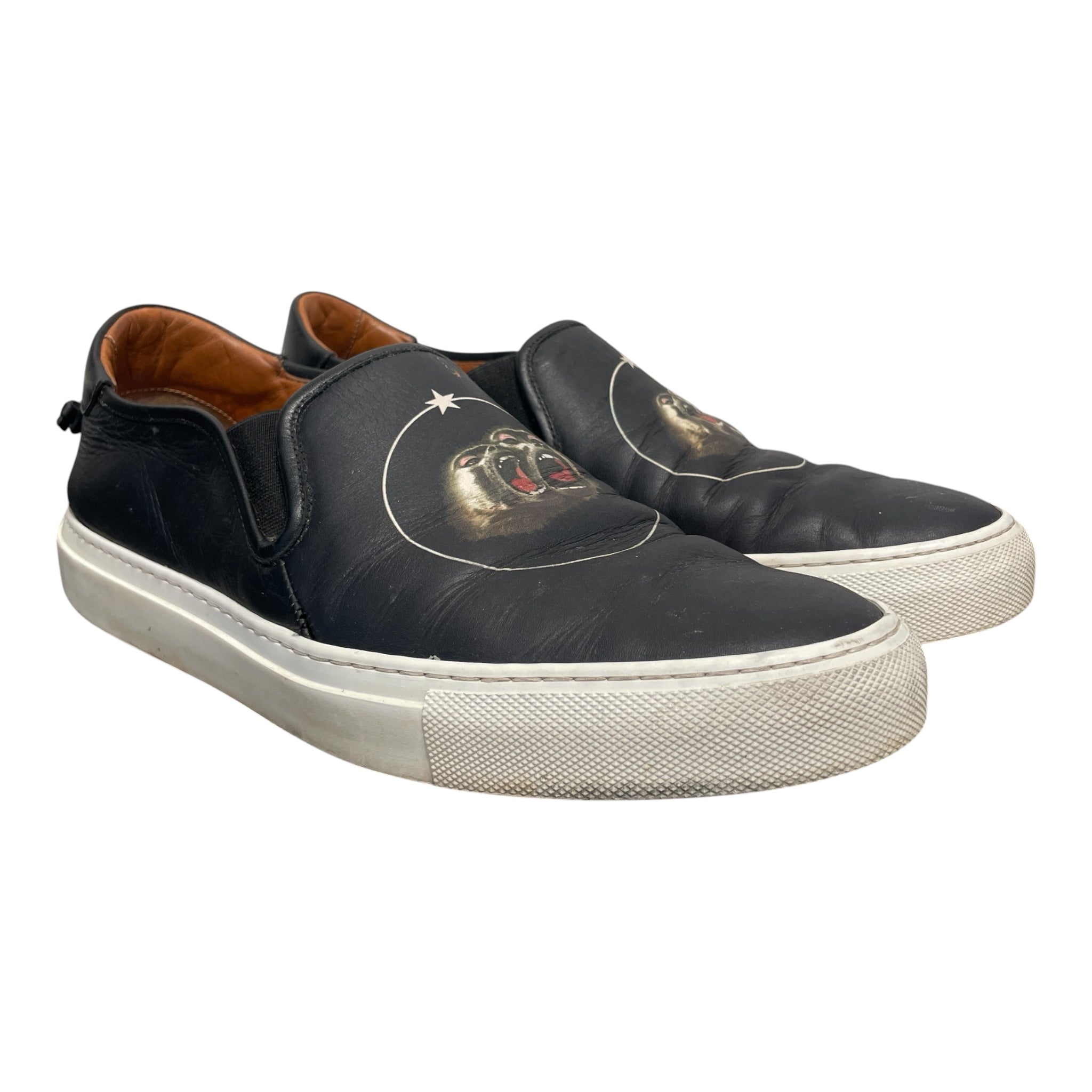GIVENCHY/Low-Sneakers/EU 41/Graphic/Leather/BLK/tisci monkey brother slip on view 1
