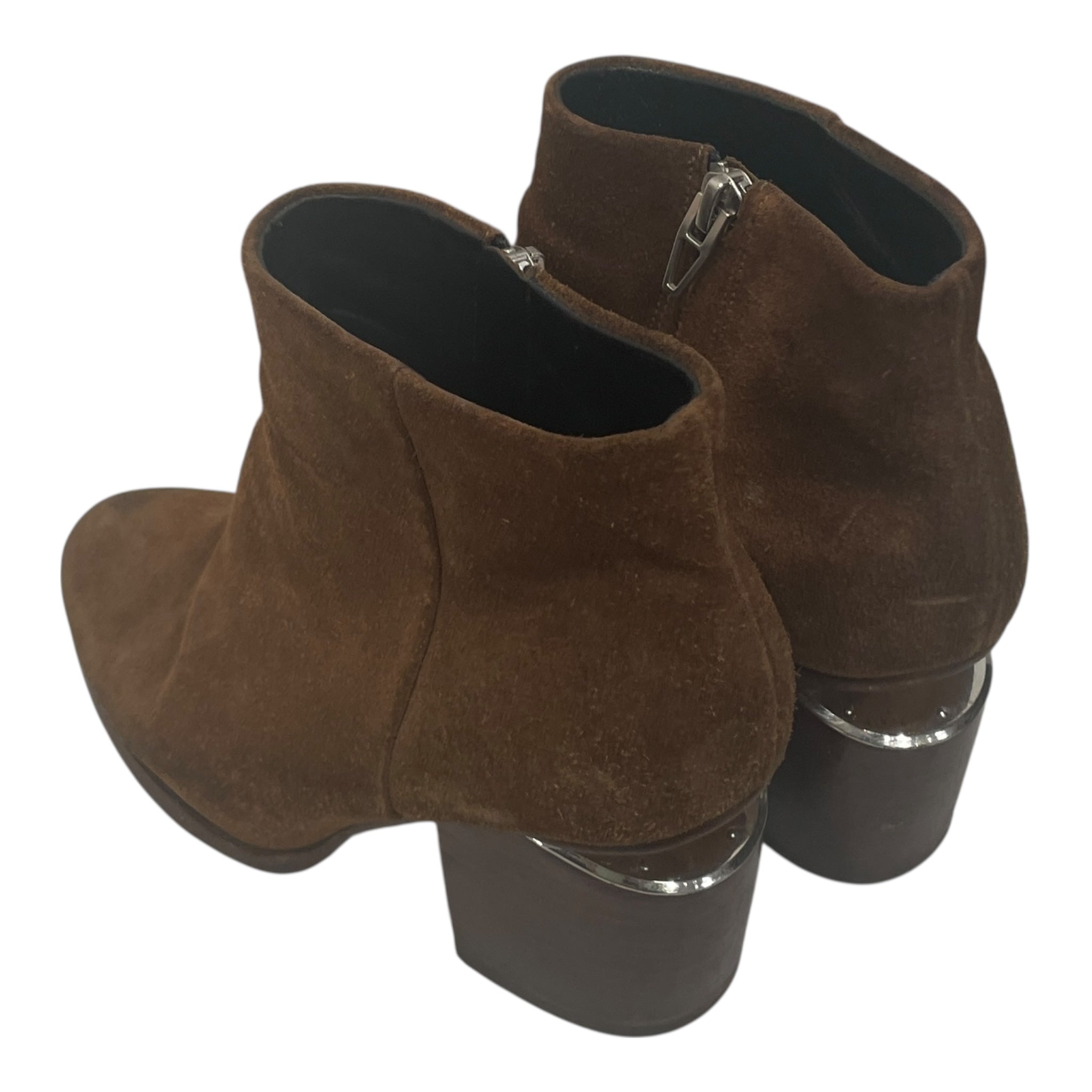 Alexander Wang/Ankle Boots/EU 36.5/Suede/BRW/HEEL CUTOUT SUEDE BOOT view 2