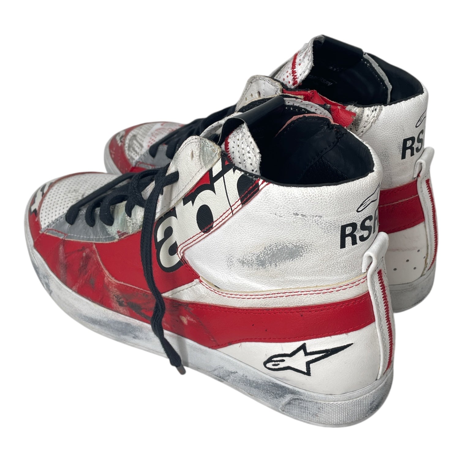 Alpinestars/Hi-Sneakers/US 13/Faux Leather/RED/RSRV LEGACY SHOES BLK/WH/RED view 2