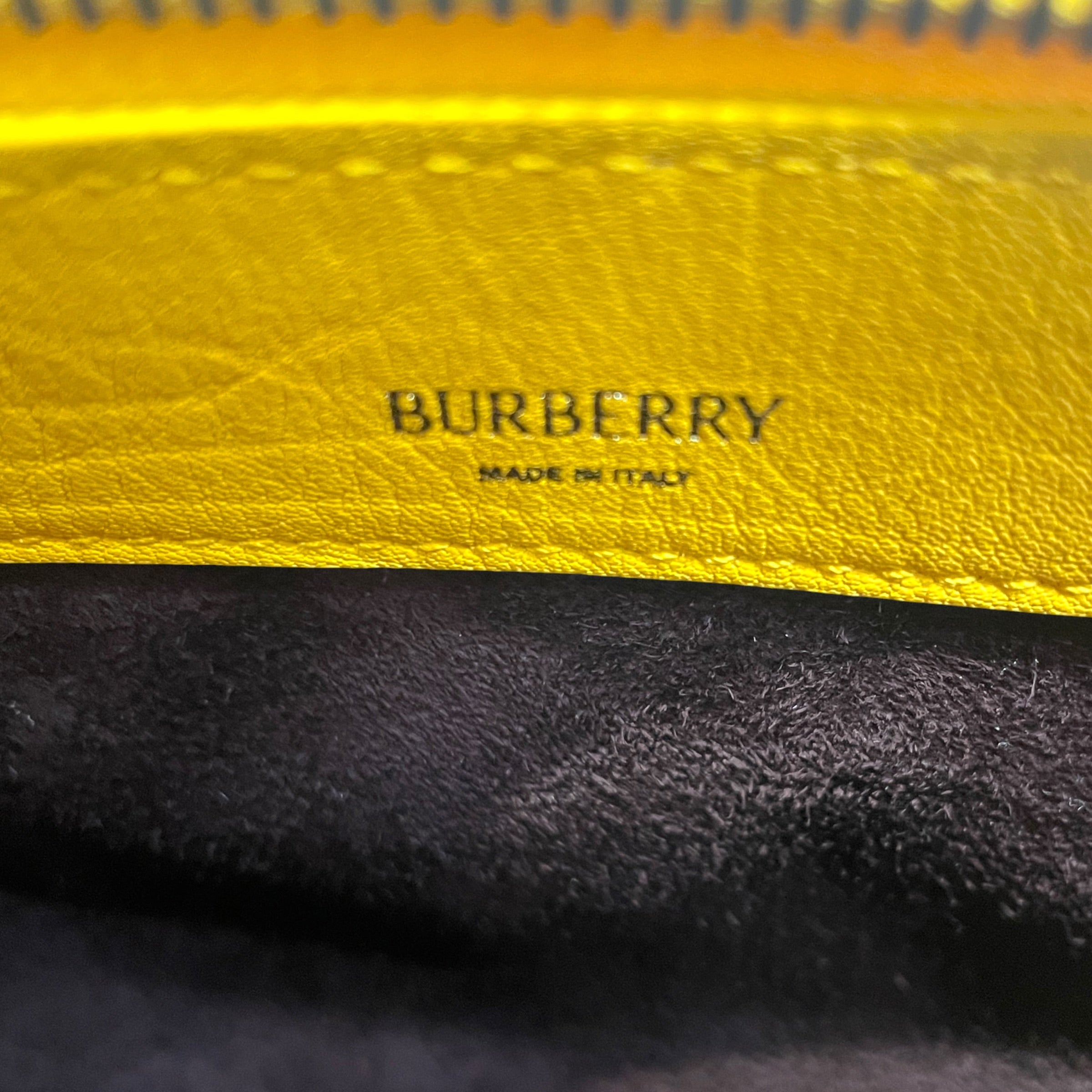 BURBERRY/Cross Body Bag/Leather/YEL/Small Knight Should Bag view 5