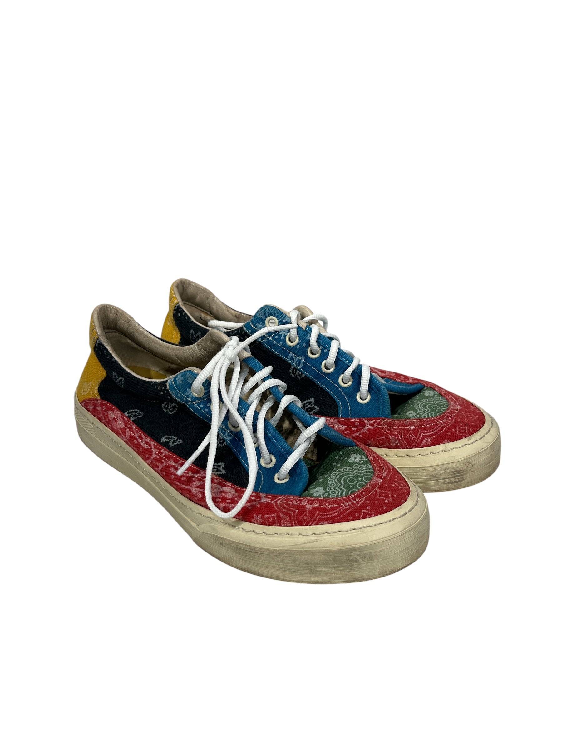 RHUDE/Shoes/US 10/Paisley/Cotton/MLT/RED/GRN/BLU/BLK/YLW/WHT view 2