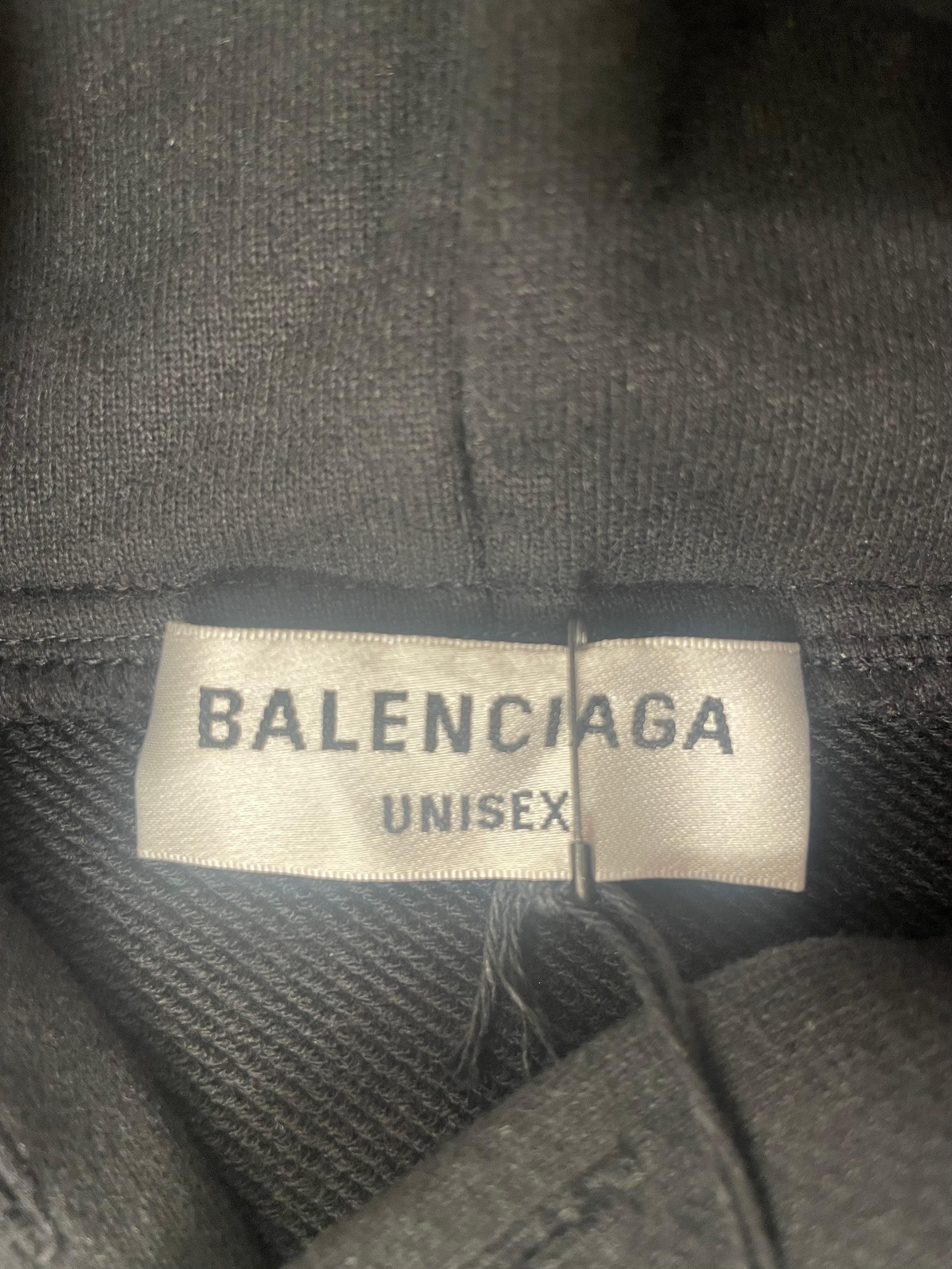 BALENCIAGA/Hoodie/S/Cotton/BLK/JP57 2021 02666 view 3