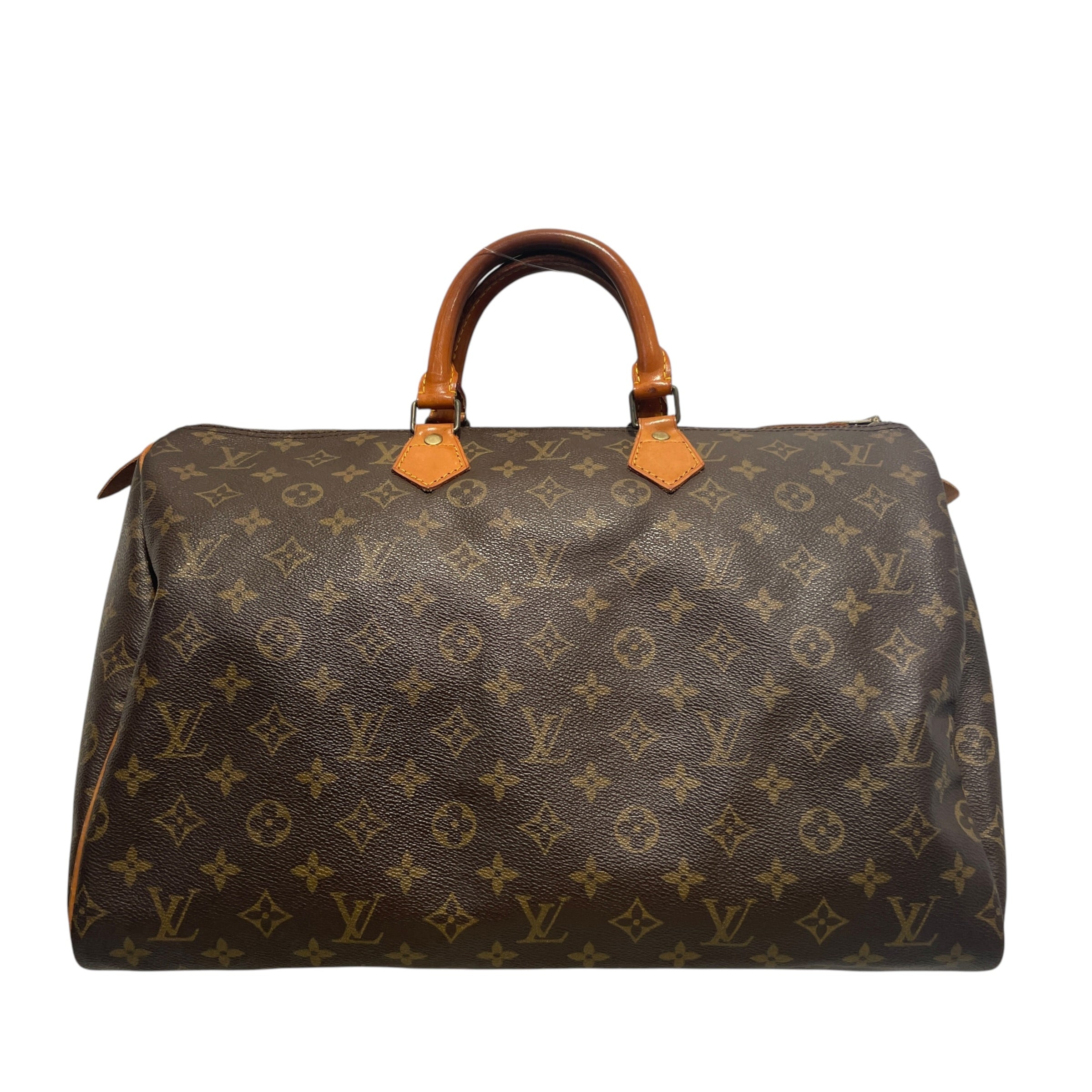 LOUIS VUITTON/Boston Bag/Monogram/Leather/BRW/Monogram Speedy 40 Bag view 1