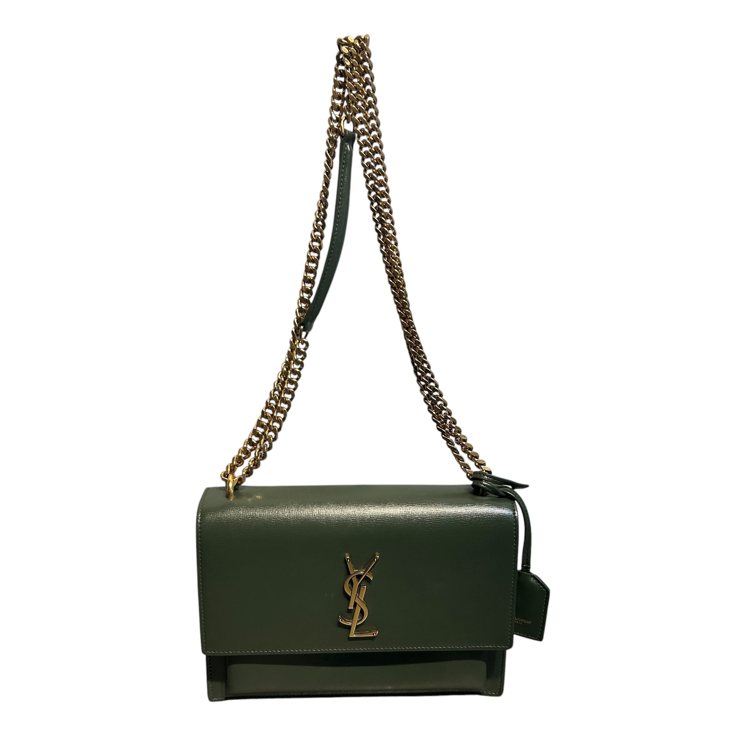 SAINT LAURENT/Cross Body Bag/Leather/GRN/KATE view 1