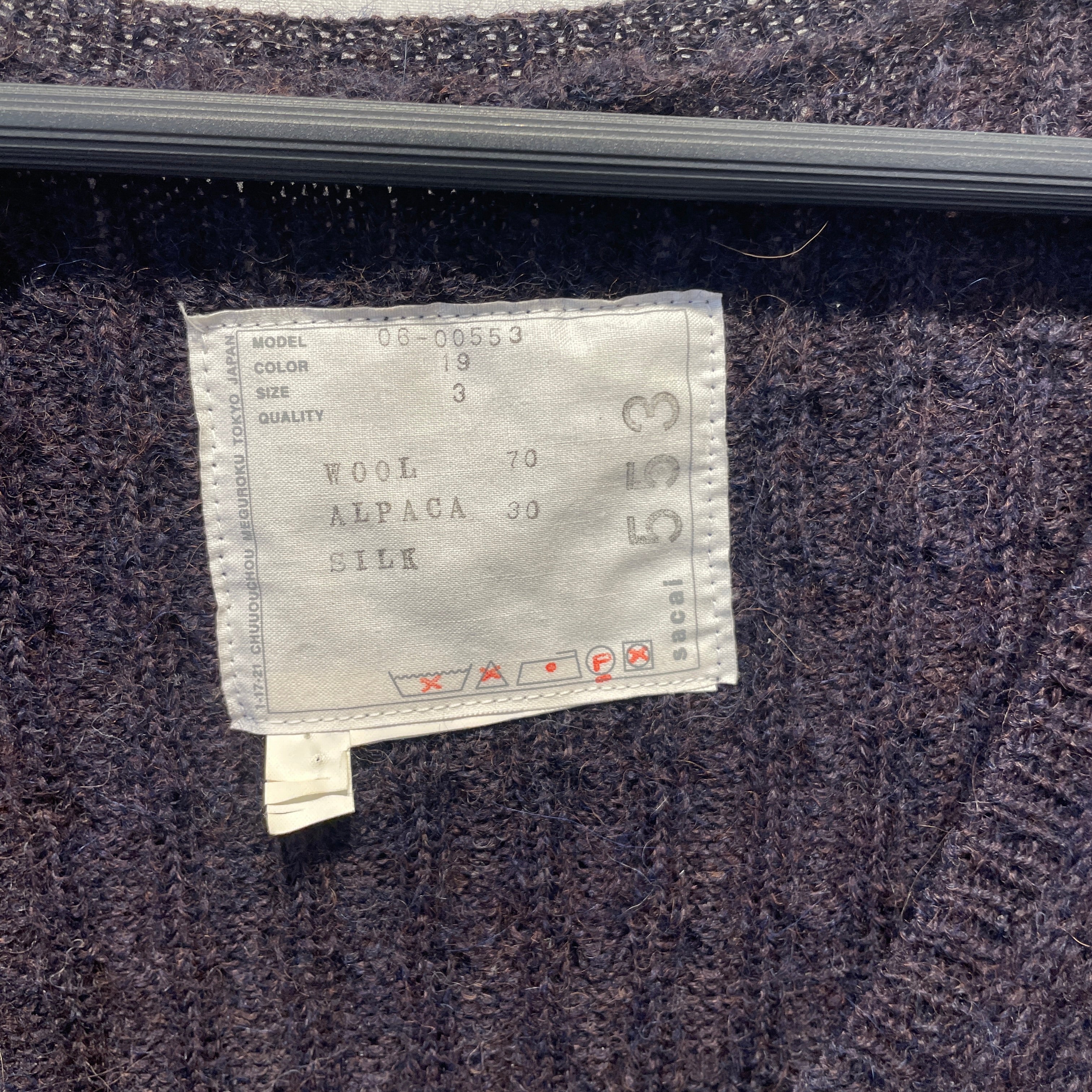 Sacai/SS Dress/3/Wool/PPL/ view 3