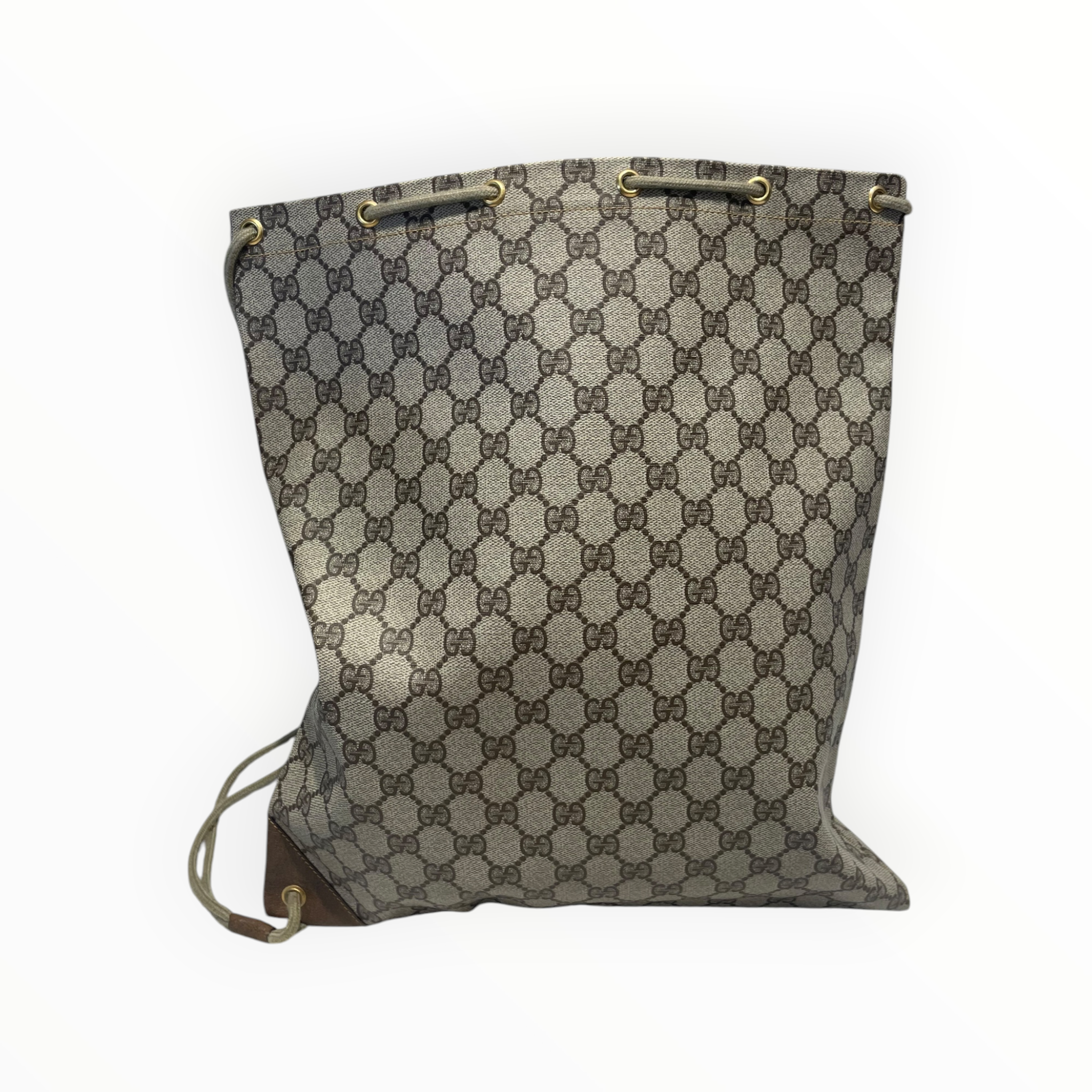 GUCCI/Backpack/Monogram/Leather/BRW/Gucci GG Drawstring view 2