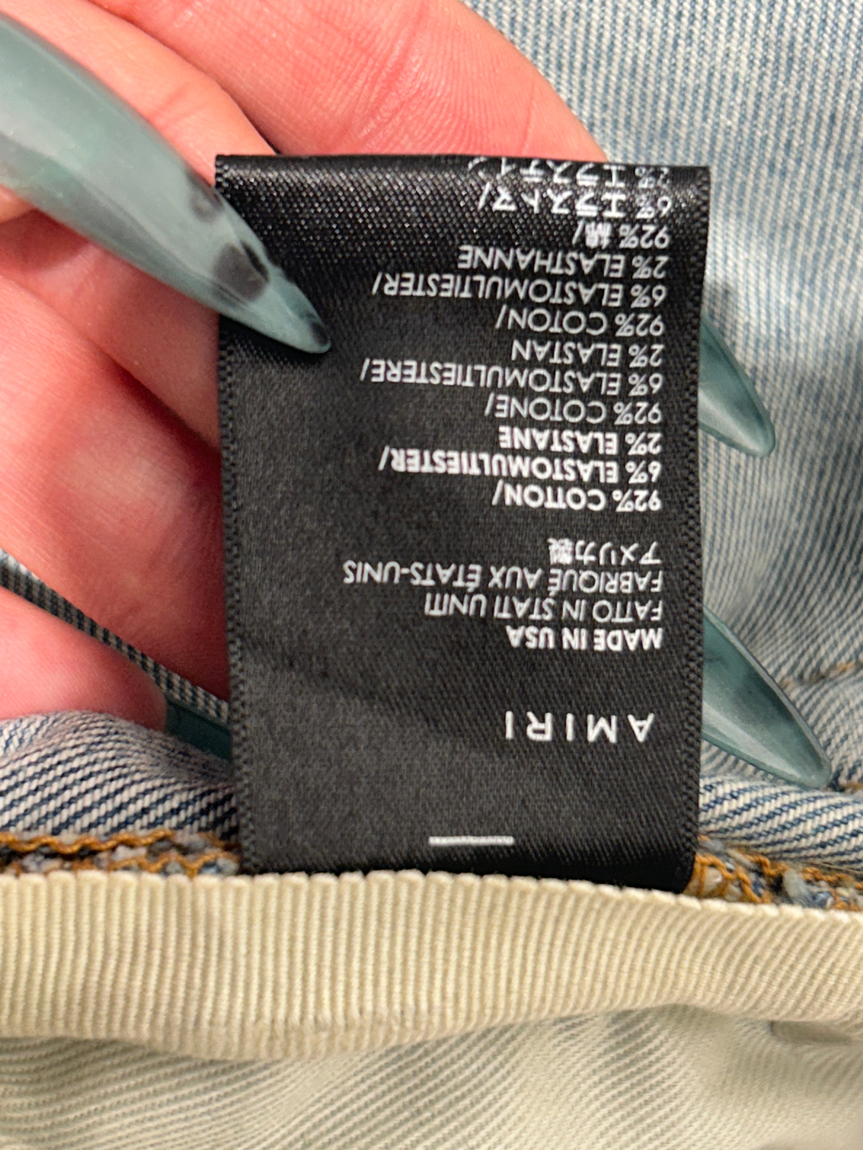 AMIRI/Skinny Pants/33/Denim/BLU/fashion print patches view 5