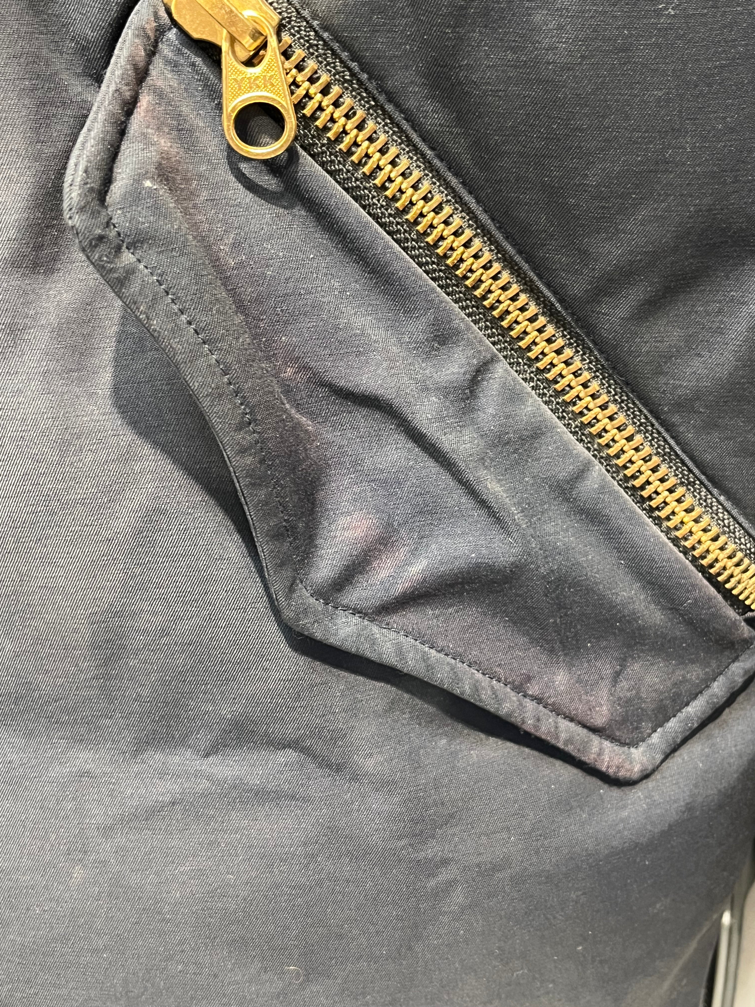 MACKAGE/Puffer Jkt/42/Polyester/NVY/fur hood gold hardware view 9