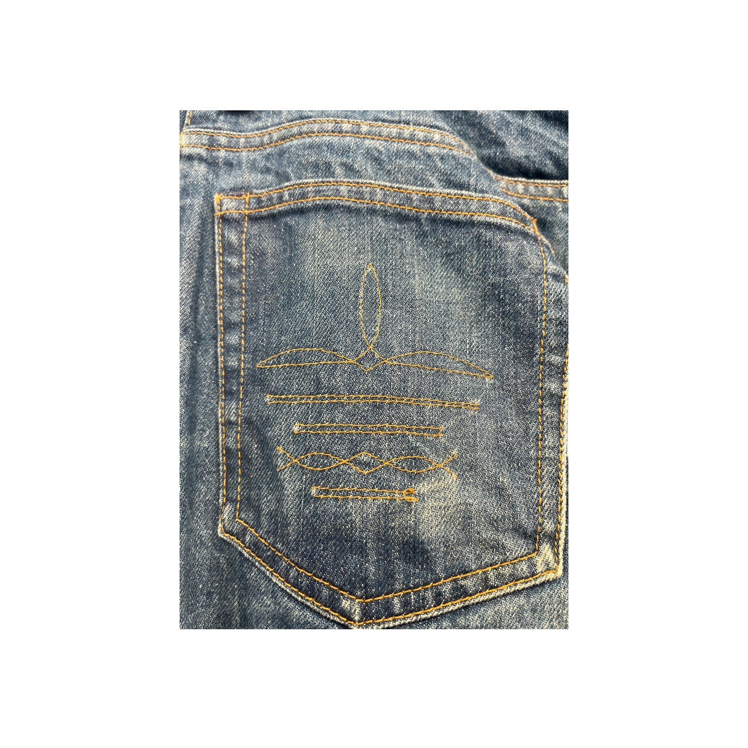 RALPH LAUREN/Straight Pants/Denim/BLU/ view 4