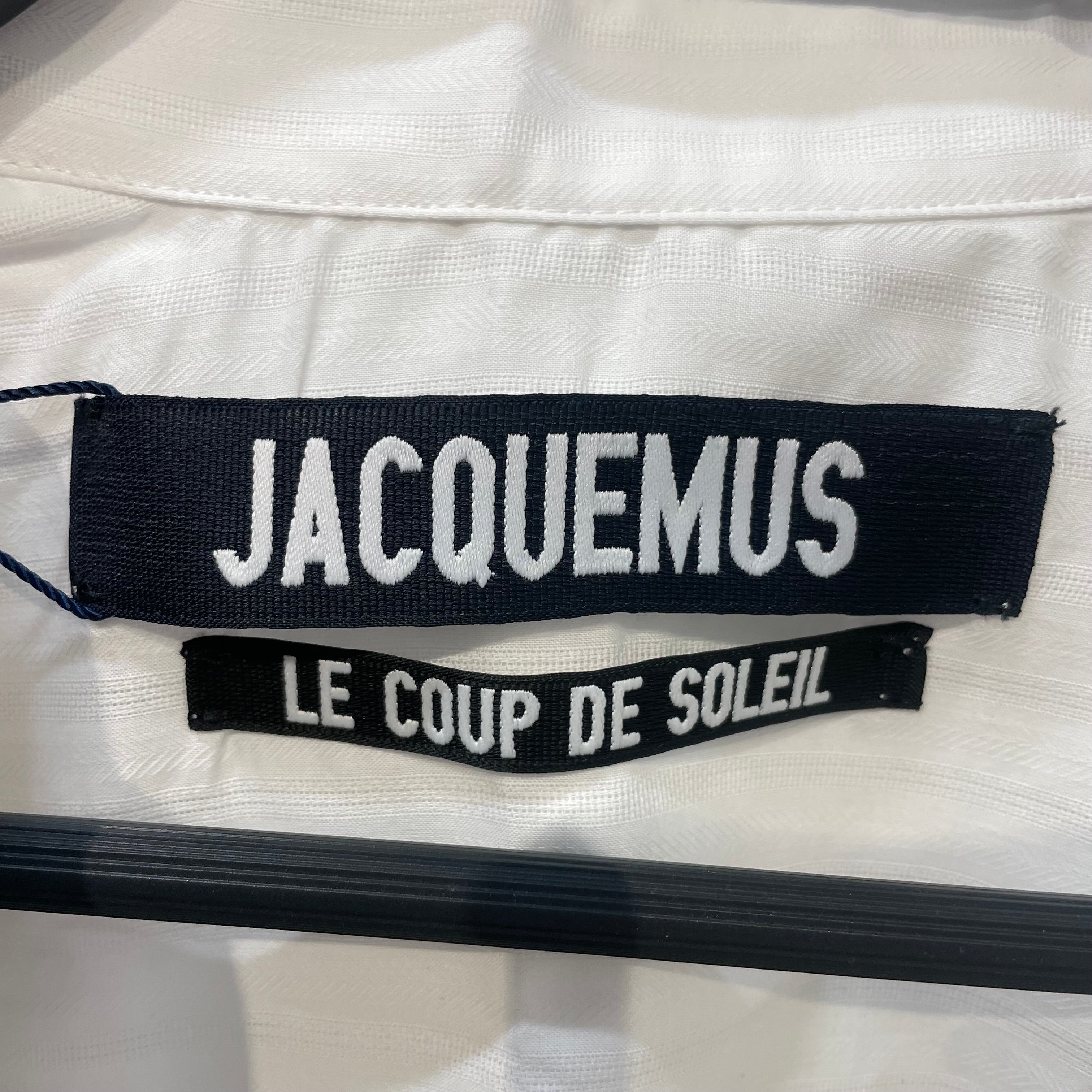JACQUEMUS/LS Blouse/38/Cotton/WHT/two button collar view 3