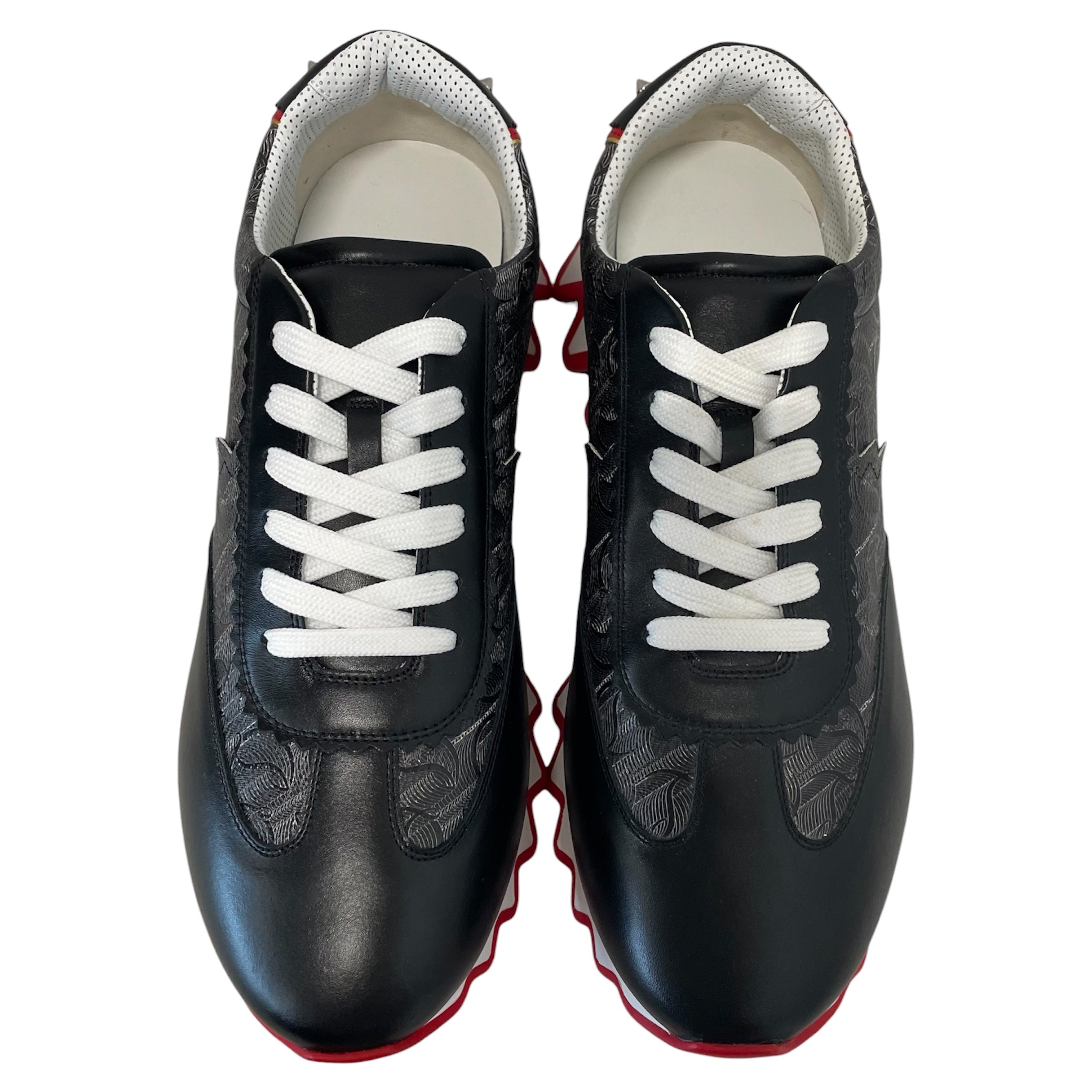 Christian Louboutin/Low-Sneakers/EU 46/Monogram/Leather/BLK/ view 3