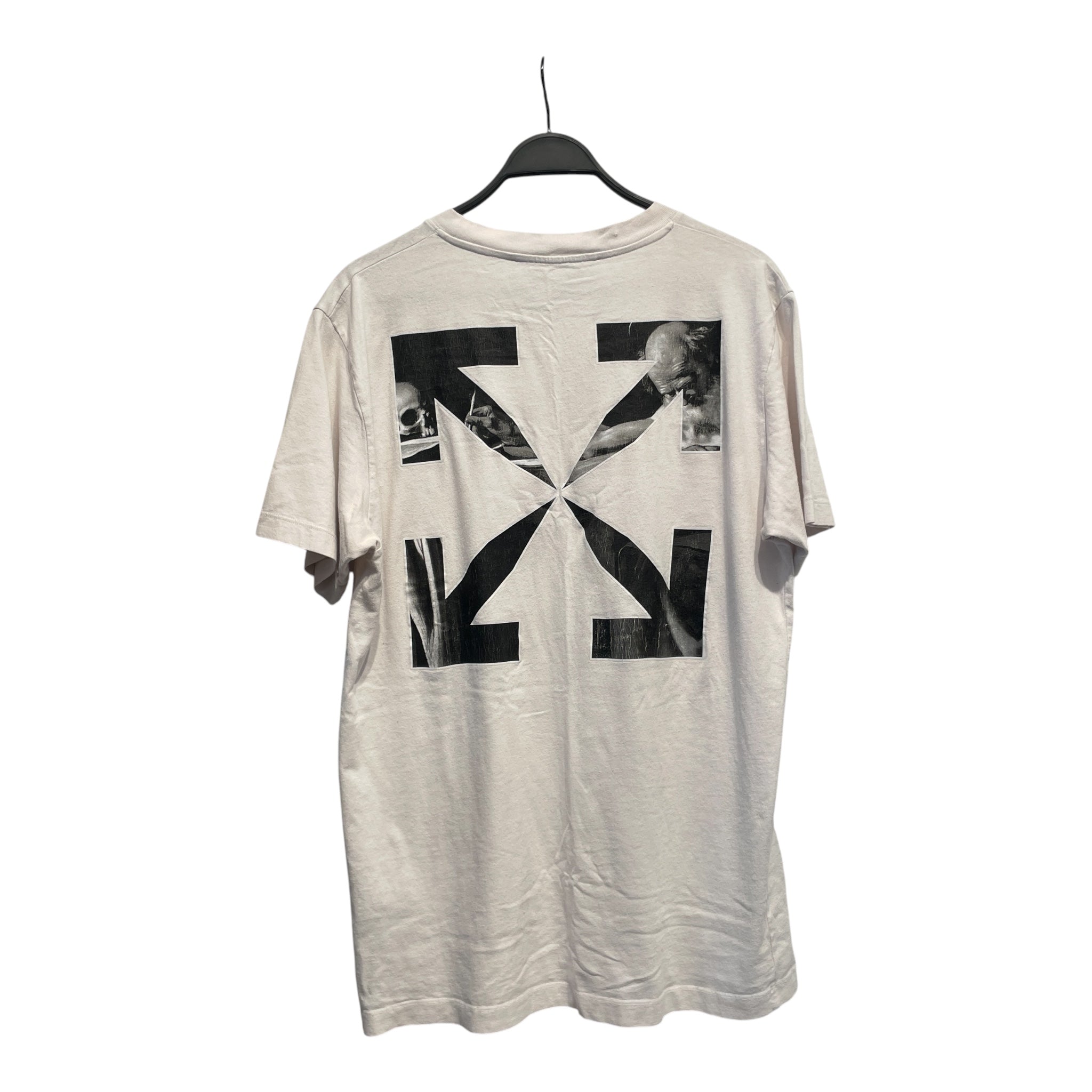 OFF-WHITE/T-Shirt/XL/Cotton/WHT/CARAVAGGIO ARROW view 2