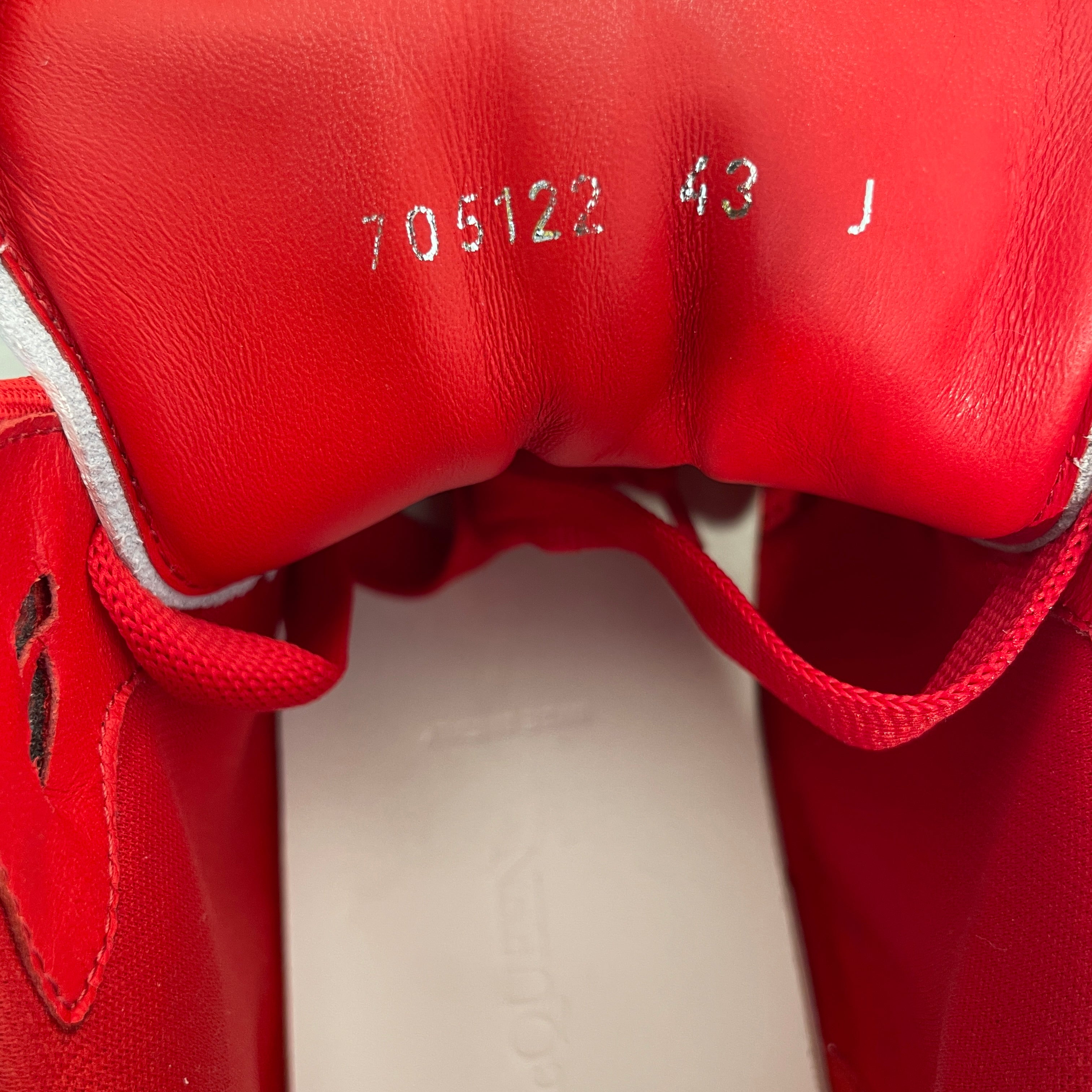 Alexander McQueen/Low-Sneakers/US 10/Leather/WHT/greysoles/redlaces/platform view 5