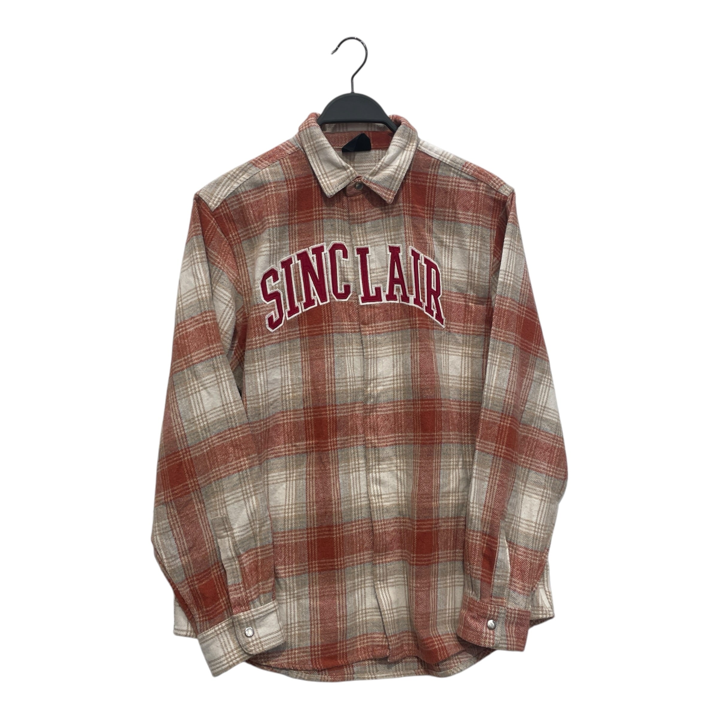 SINCLAIR/Flannel Shirt/L/Cotton/RED/Plaid/FRONT LOGO PLAID RED view 1