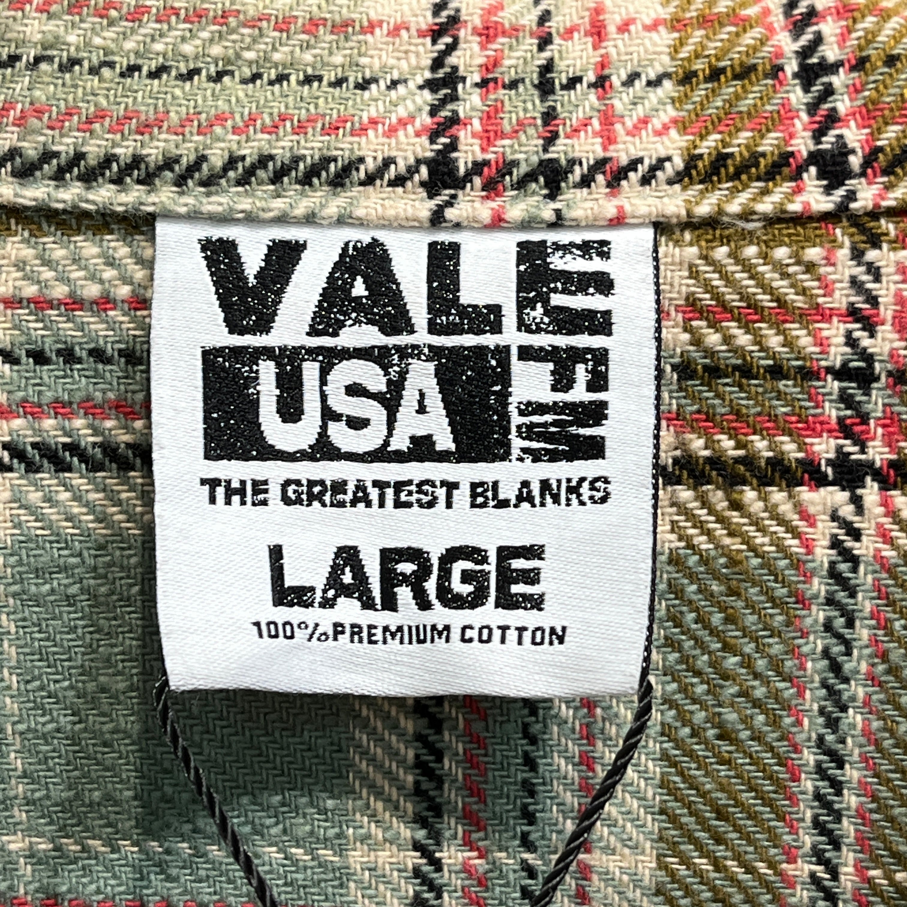 VALLEY/LS Shirt/L/Cotton/GRN/Plaid/Rhinestones on Fabric view 3