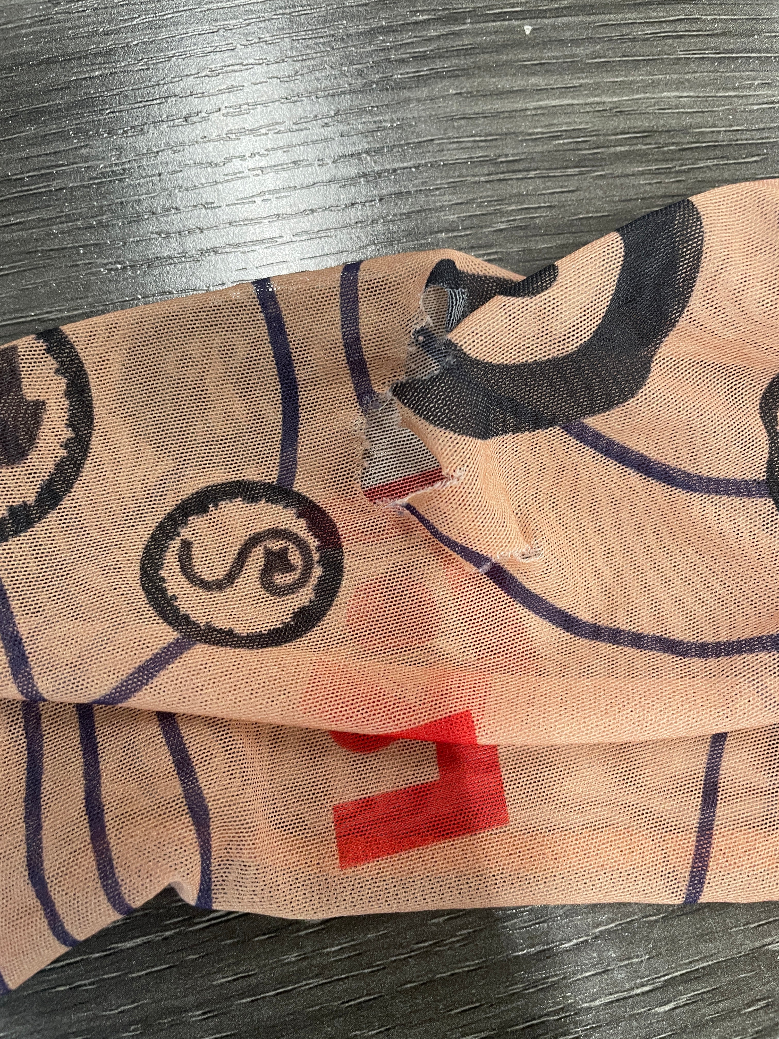Walter Van Beirendonck/LS T-Shirt/M/BEG/All Over Print/mesh dawleetoo view 3