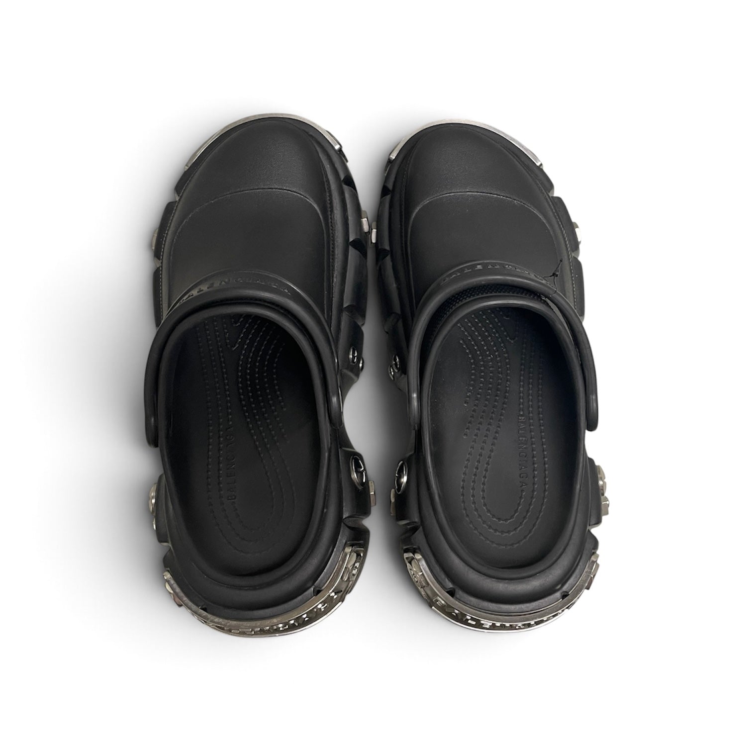 BALENCIAGA/crocs/Shoes/EU 44/BLK/platform view 3