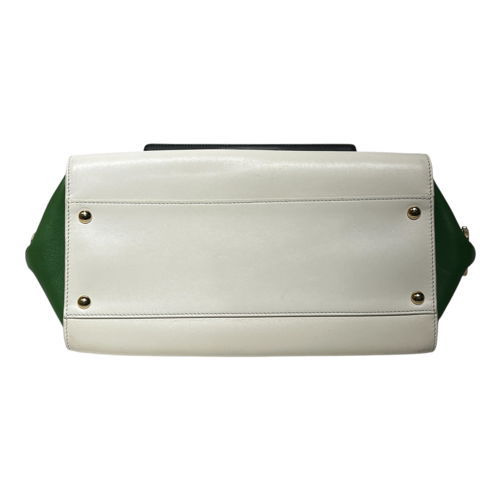 Salvatore Ferragamo/Hand Bag/Leather/WHT/Sofie Satchel Tri-Color GRN view 4