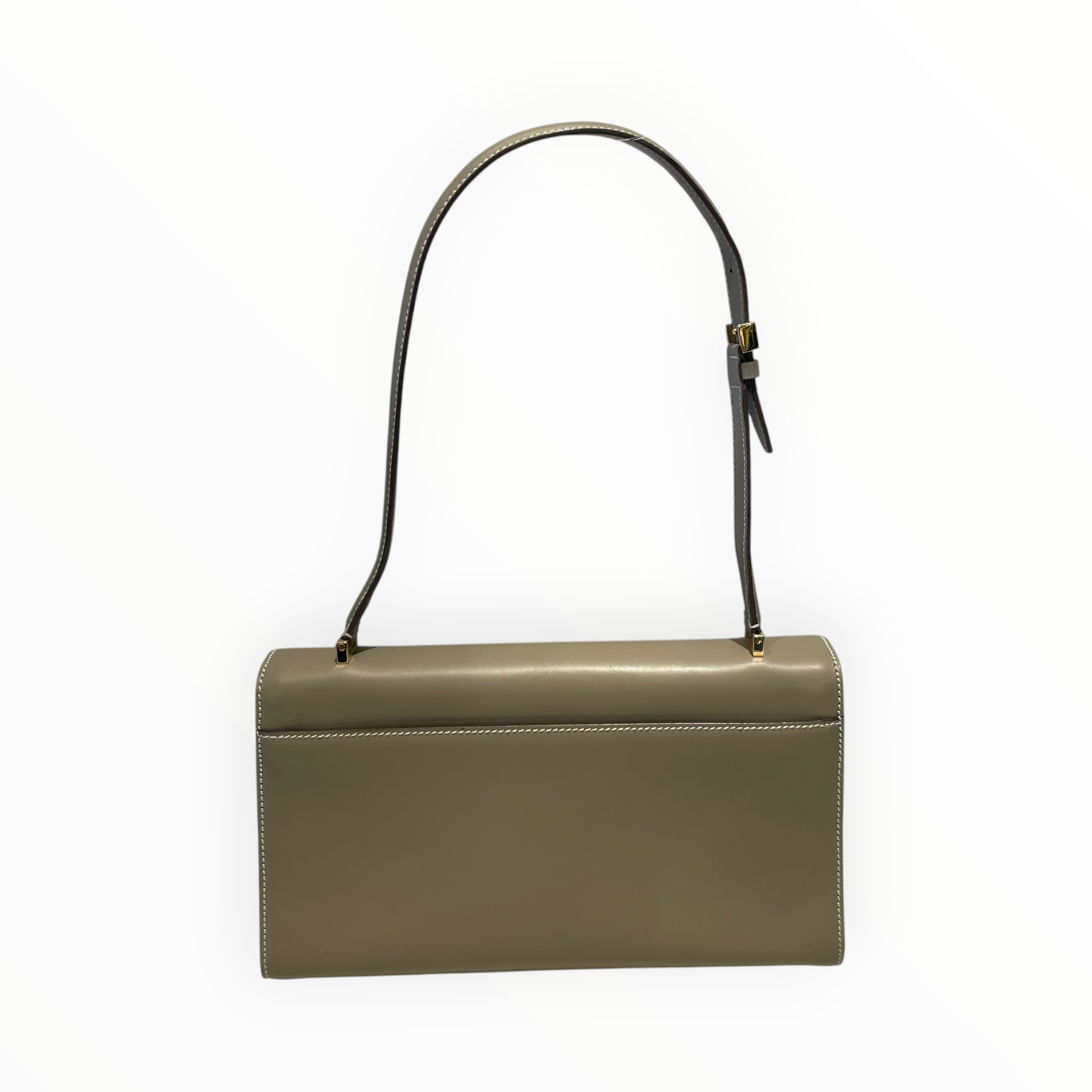 Salvatore Ferragamo/Hand Bag/Leather/BEG/Gancini Clasp view 2