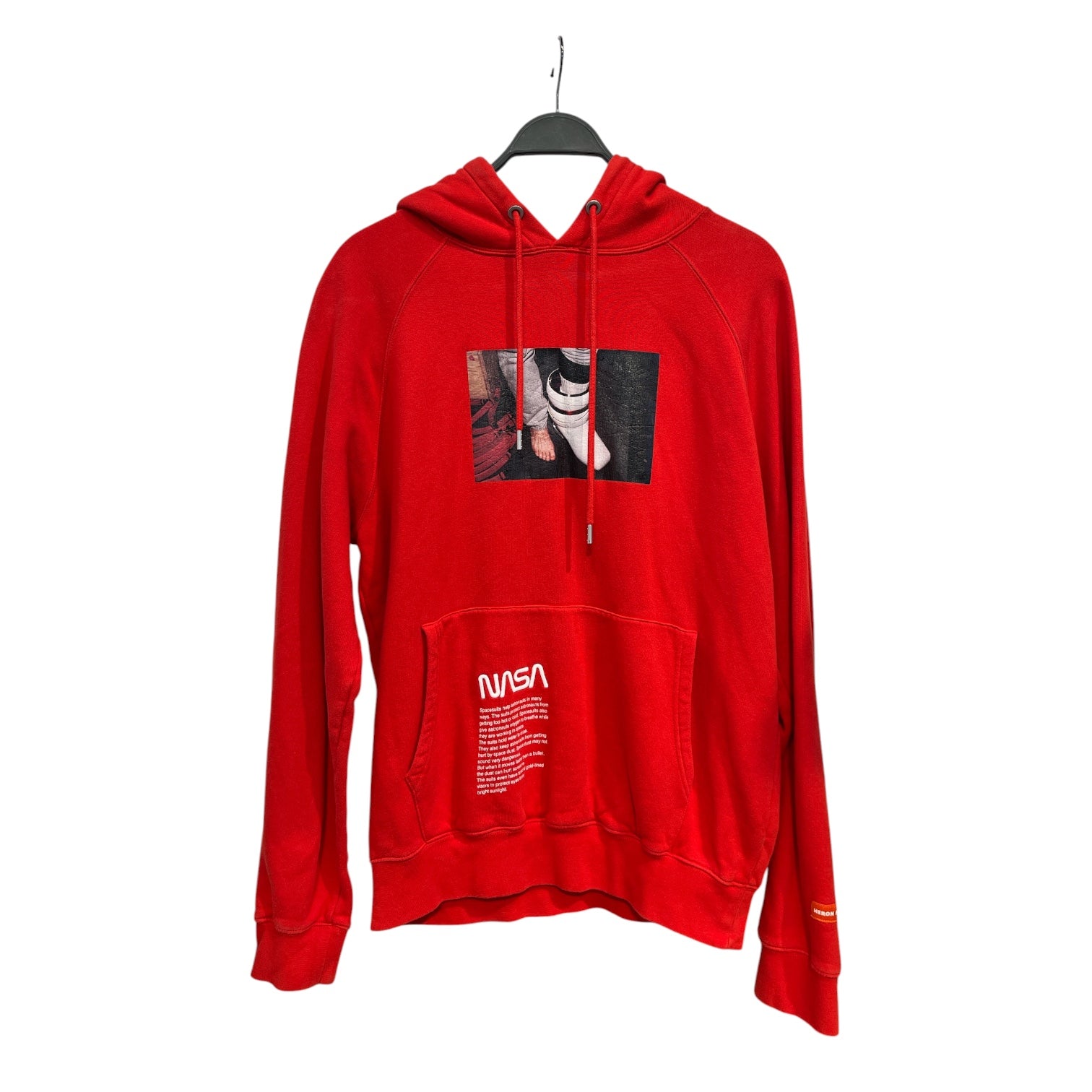 HERON PRESTON/Hoodie/XS/Cotton/RED/NASA view 1