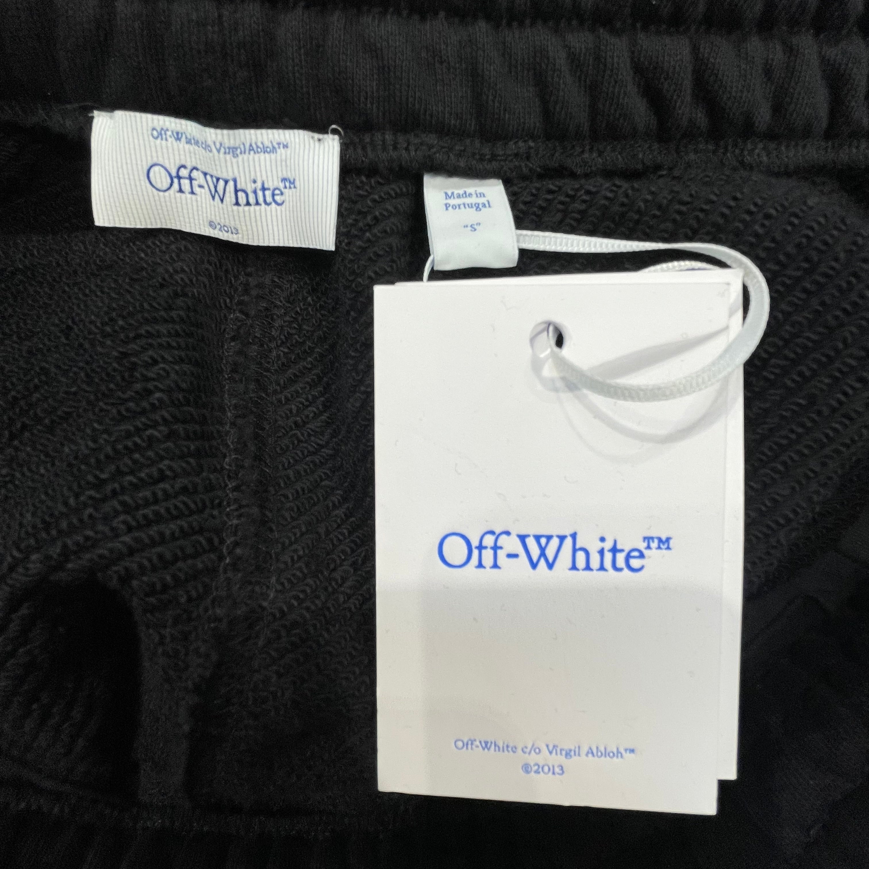 OFF-WHITE/Pants/S/Cotton/BLK/Stripe/ Diagonal spray stripe view 3