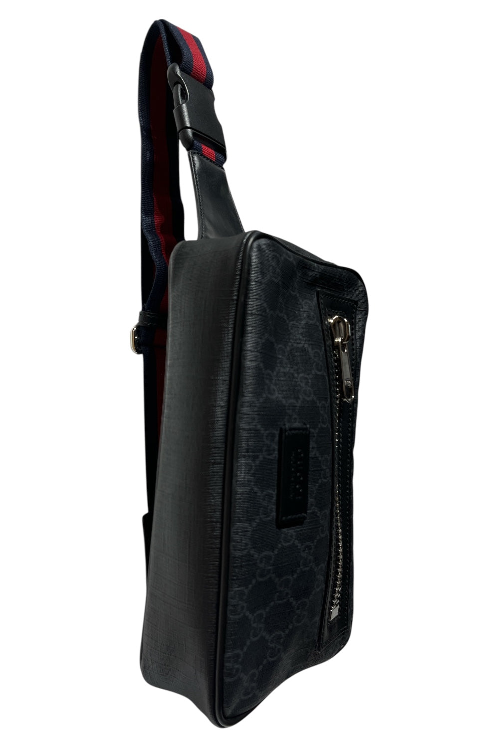 GUCCI/Fanny Pack/Monogram/Leather/BLK/SUPREME MONOGRAM BUM BAG view 3