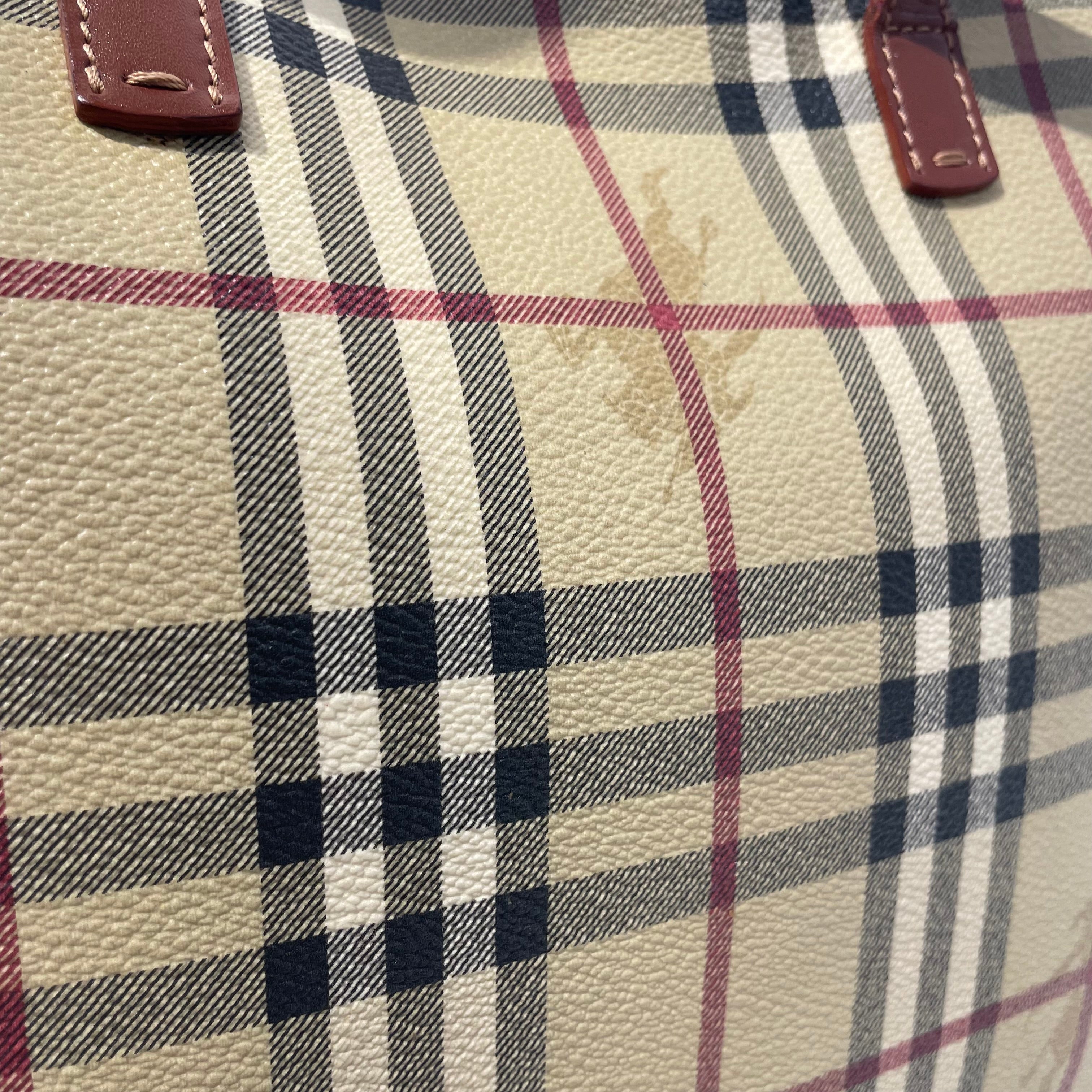BURBERRY LONDON/Tote Bag/Plaid/Leather/MLT/T-03-1 view 5