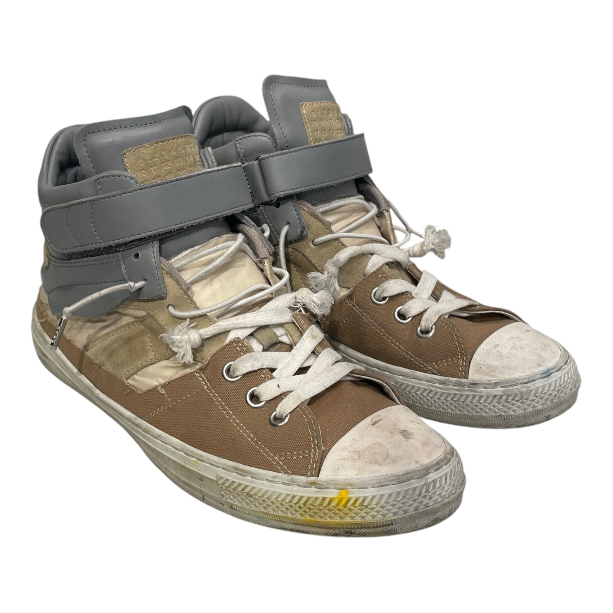 Maison Margiela/Hi-Sneakers/EU 44/Leather/CML/GREY LEATHER view 1