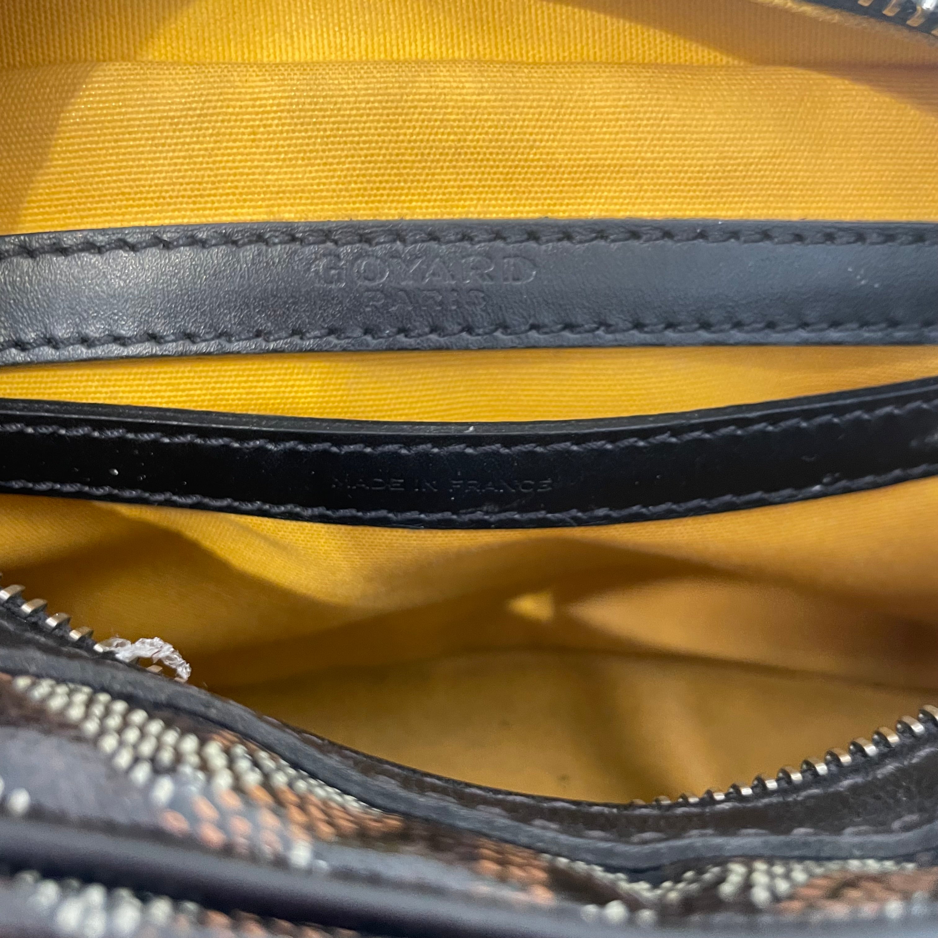 GOYARD/Cross Body Bag/Monogram/Leather/BLK/cap vert pm view 5