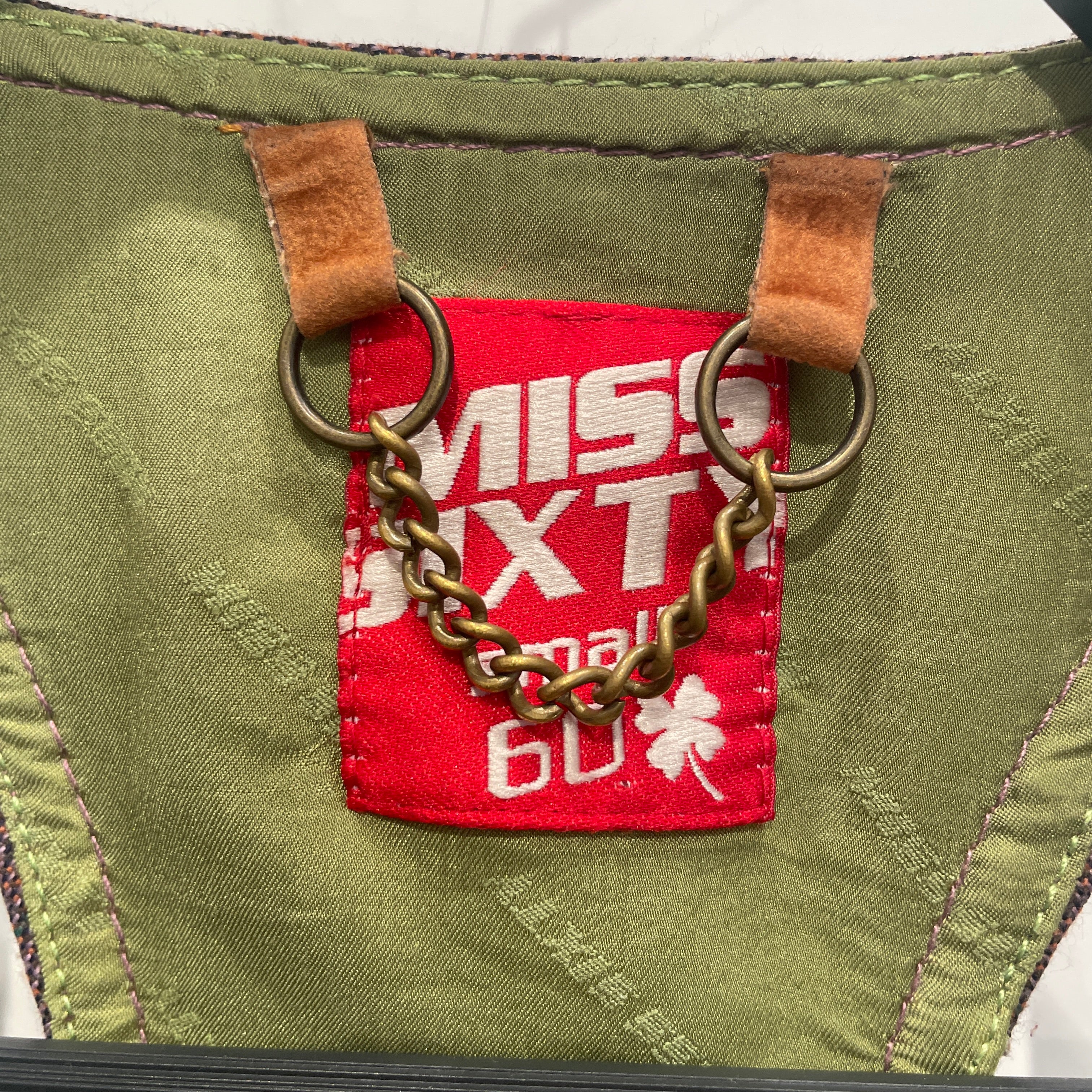 MISS SIXTY/Waistcoat/S/Plaid/Wool/PNK/PPL GRN LINING view 3