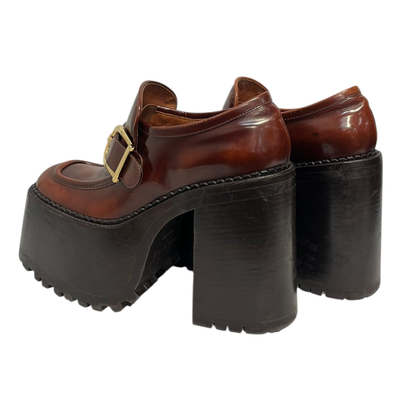 MARC JACOBS/Loafers/EU 37/Leather/BRW/THE PLATFORM LOAFER view 2