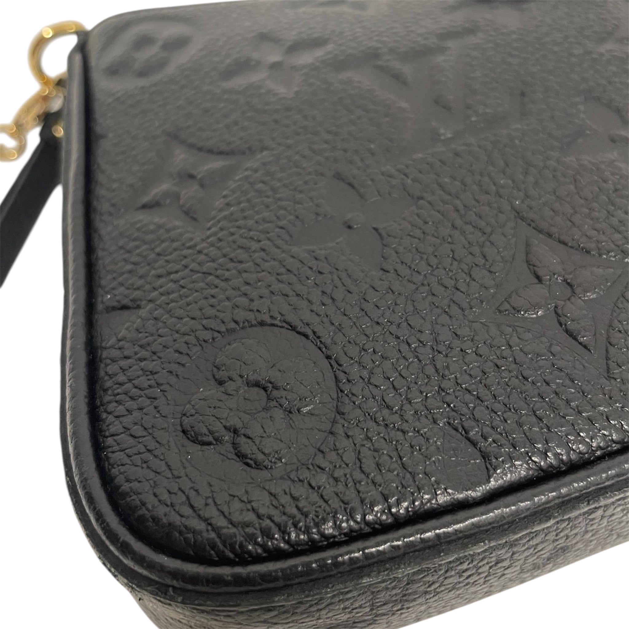 LOUIS VUITTON/Bag/Monogram/Leather/BLK/Empreinte Easy Pouch On Strap view 6