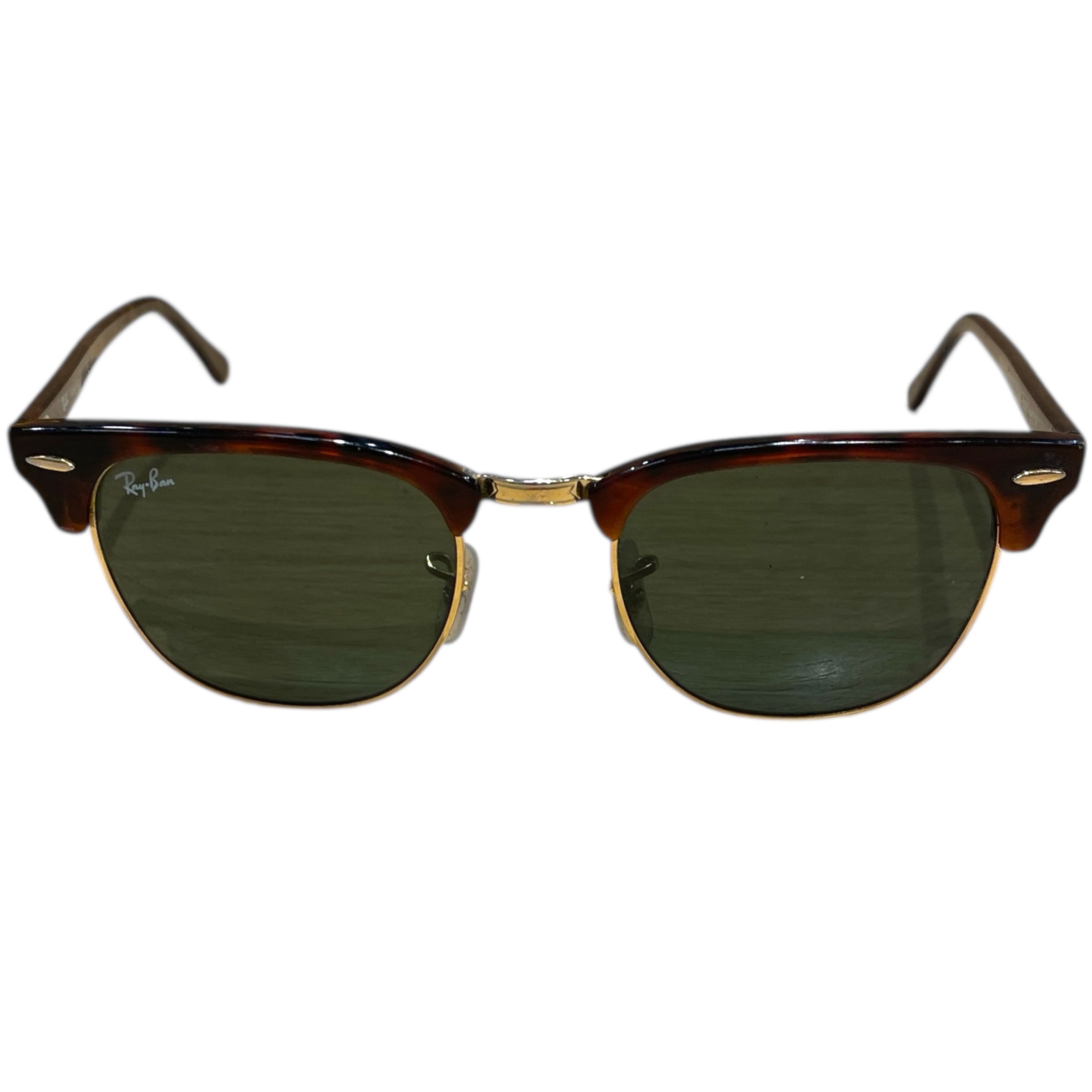 Ray-Ban/Sunglasses/Animal Pattern/Tortoiseshell Pattern/BRW/3016 CLUBMASTER GLD view 1