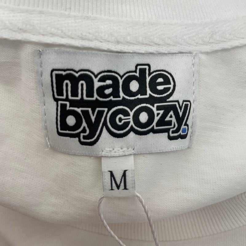 MADEBYCOZY/T-Shirt/M/Cotton/WHT/All Over Print/