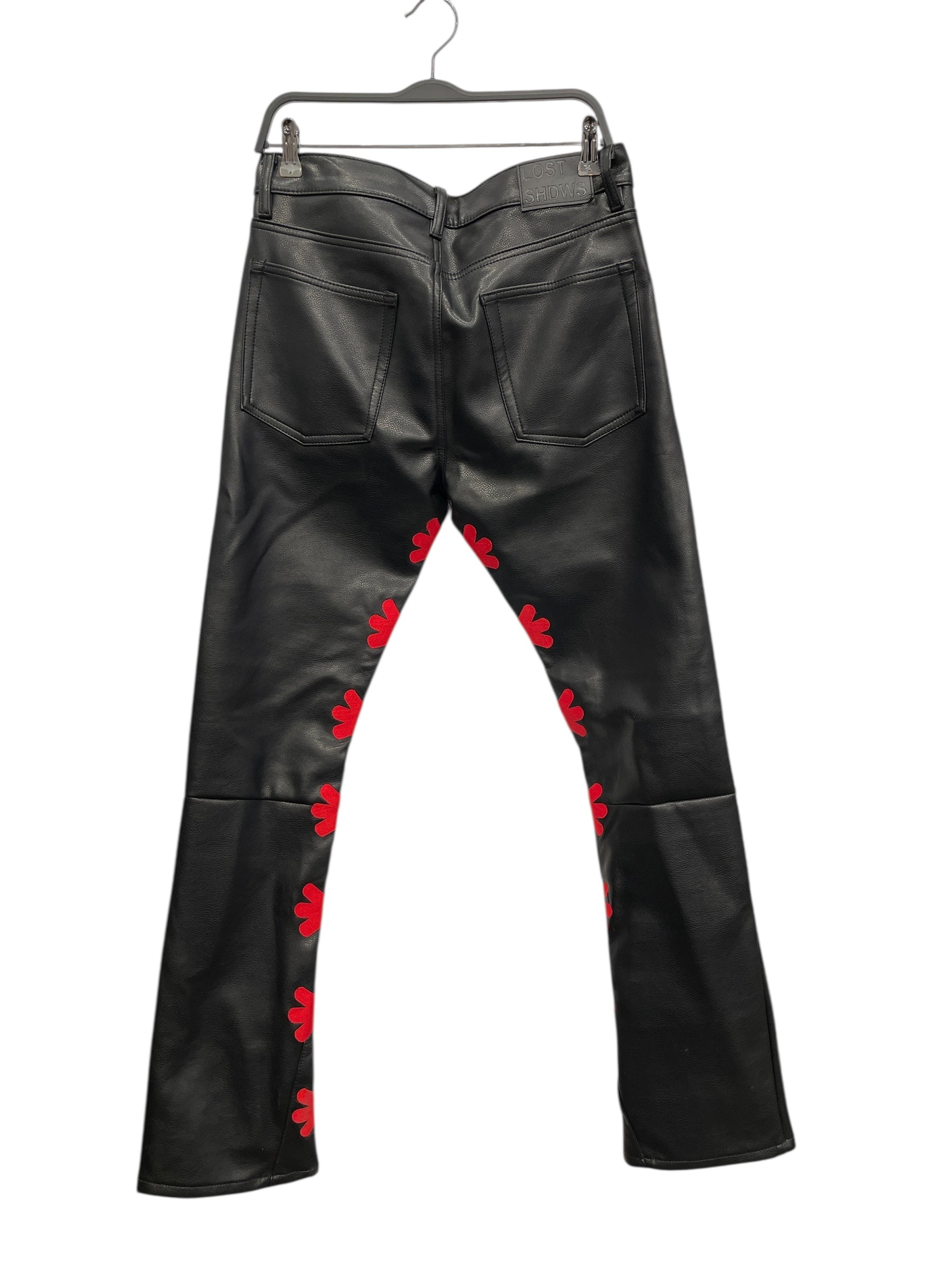1-800-968-3825 LOSTSHDWS/Straight Pants/43/Cotton/BLK/red patches view 2