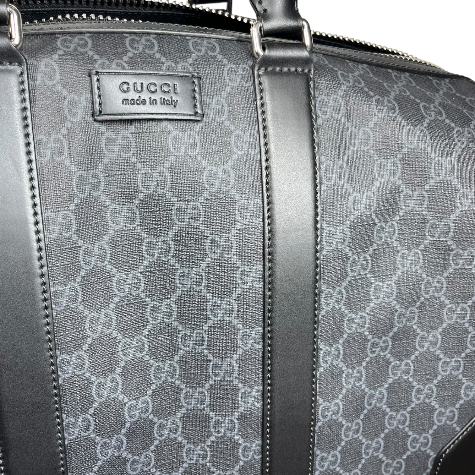 GUCCI/Bag/Monogram/Leather/BLK/GG SUPREME DUFFLE BAG view 6